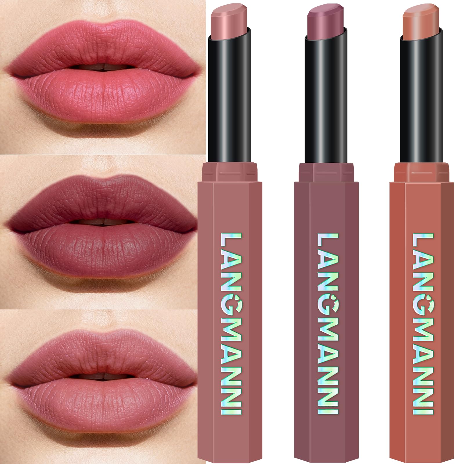 12-Color Velvet Matte Lipstick Set - Long-Lasting Shades -23