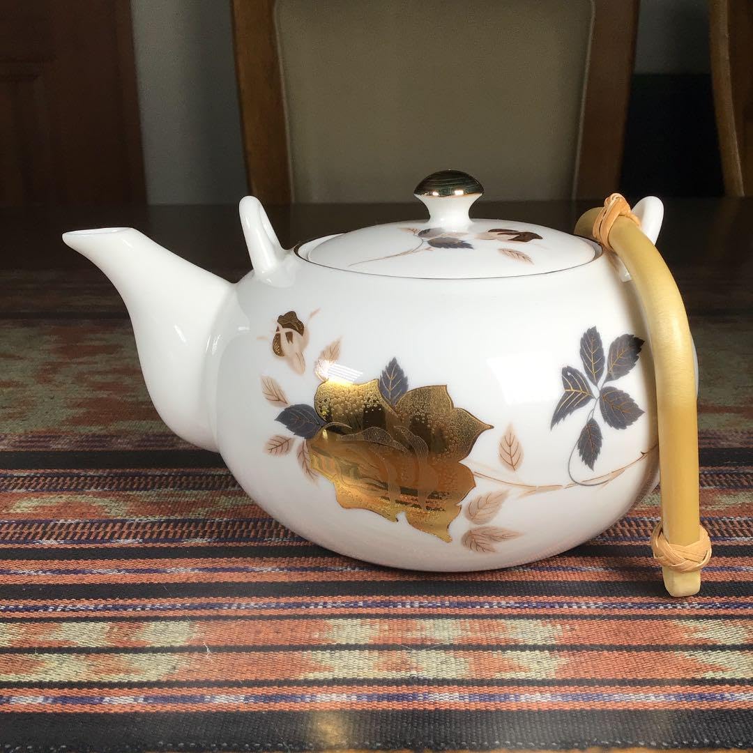 Amazon | 山勝窯 金彩 お茶茶碗 5杯 急須 | ノーブランド品 | 急須 