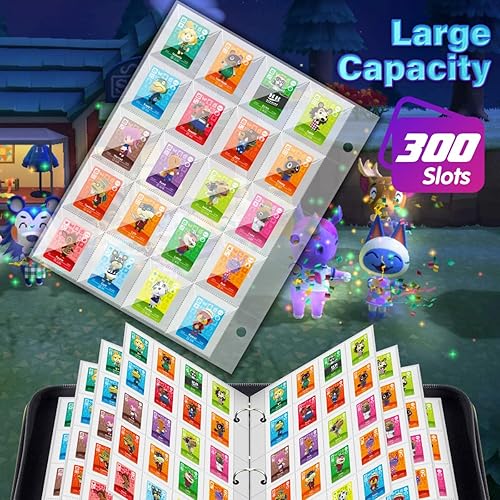 Miniatura 6 de Carpeta de tarjetas para tarjetas ACNH Mini Amiibo, carpeta con mangas, álbum de tarjetas de colección de juegos para NFC Tag Game Mini tarjetas,