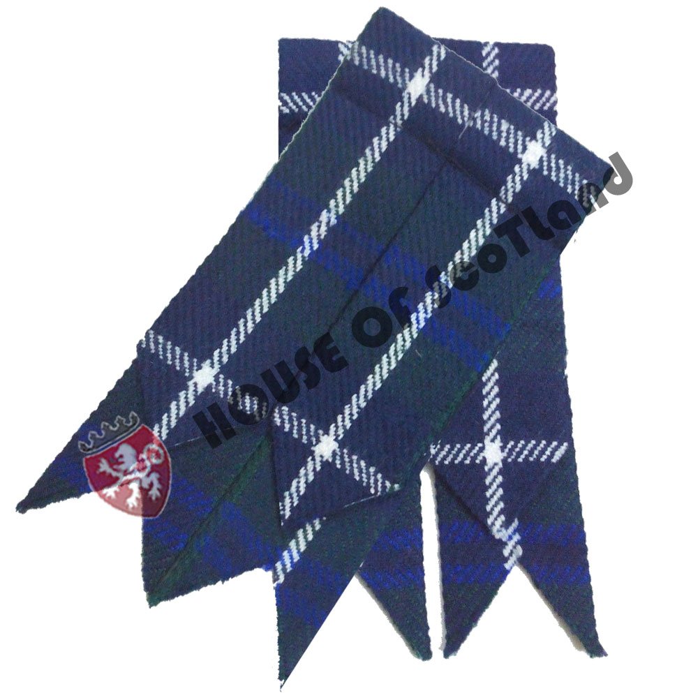 Tartancity Men's Blue New Kilt Flashes Douglastartan/Scottish Kilt Hose Sock Flashes Tartans