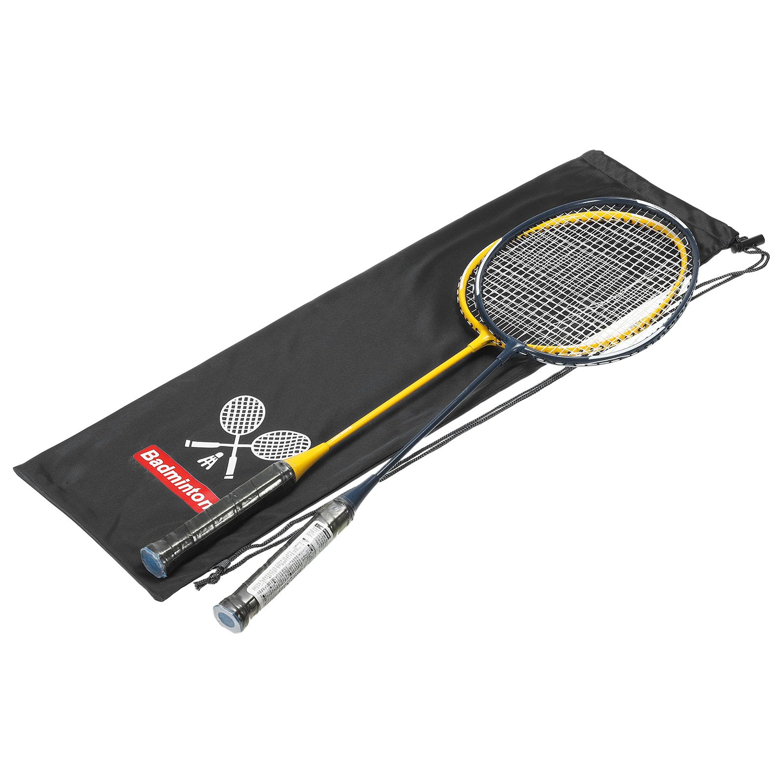 PATIKIL Custodia morbida per racchetta da badminton, fodera in velluto con coulisse, resistente e leggera, per giocatori di badminton
