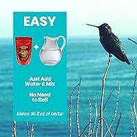 Vista 2 de Sapphire Labs Néctar de colibrí naturalmente fresco con defensor de néctar dura más tiempo en comederos de colibríes Polvo fácil de usar Hace 96