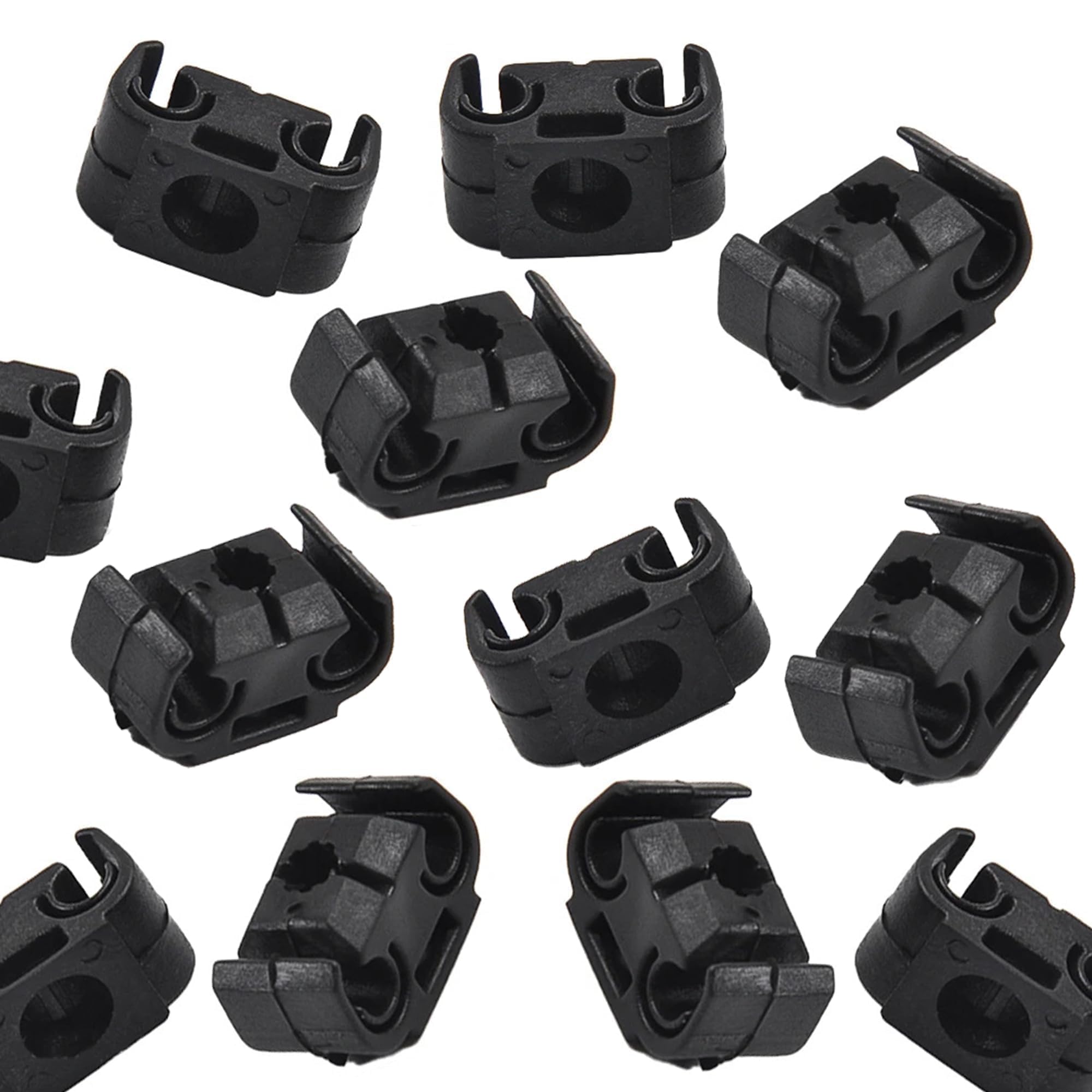 DWARFOO 15 Pieces Brake Line Clips Etal Brake Line Retainer, Brake