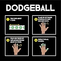 Vista 8 de Cinta adhesiva prémium Goat Tape para levantamiento de pesas y otros deportes, negro y amarillo, 1