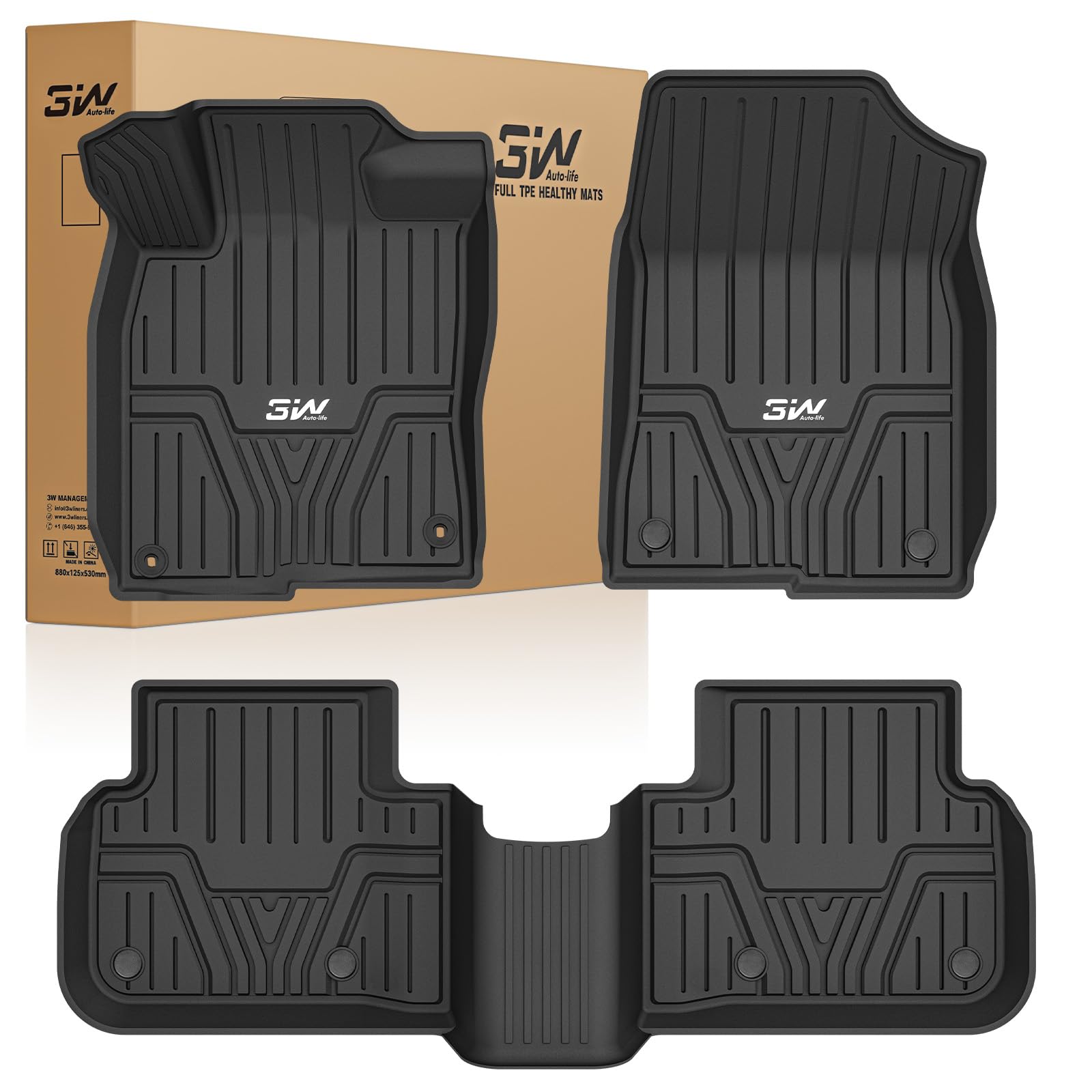 3W Floor Mats Fit for Honda Civic and Acura Integra