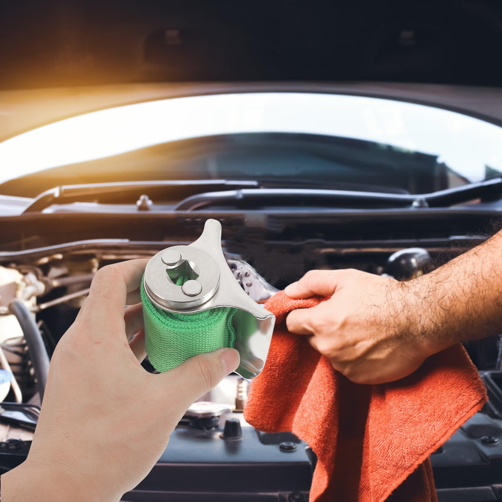 2 Stück Ölfilterschlüssel Gürtel Schlüssel aus Robustem Material Rutschfest Ergonomisch für Auto und Motorradreparatur