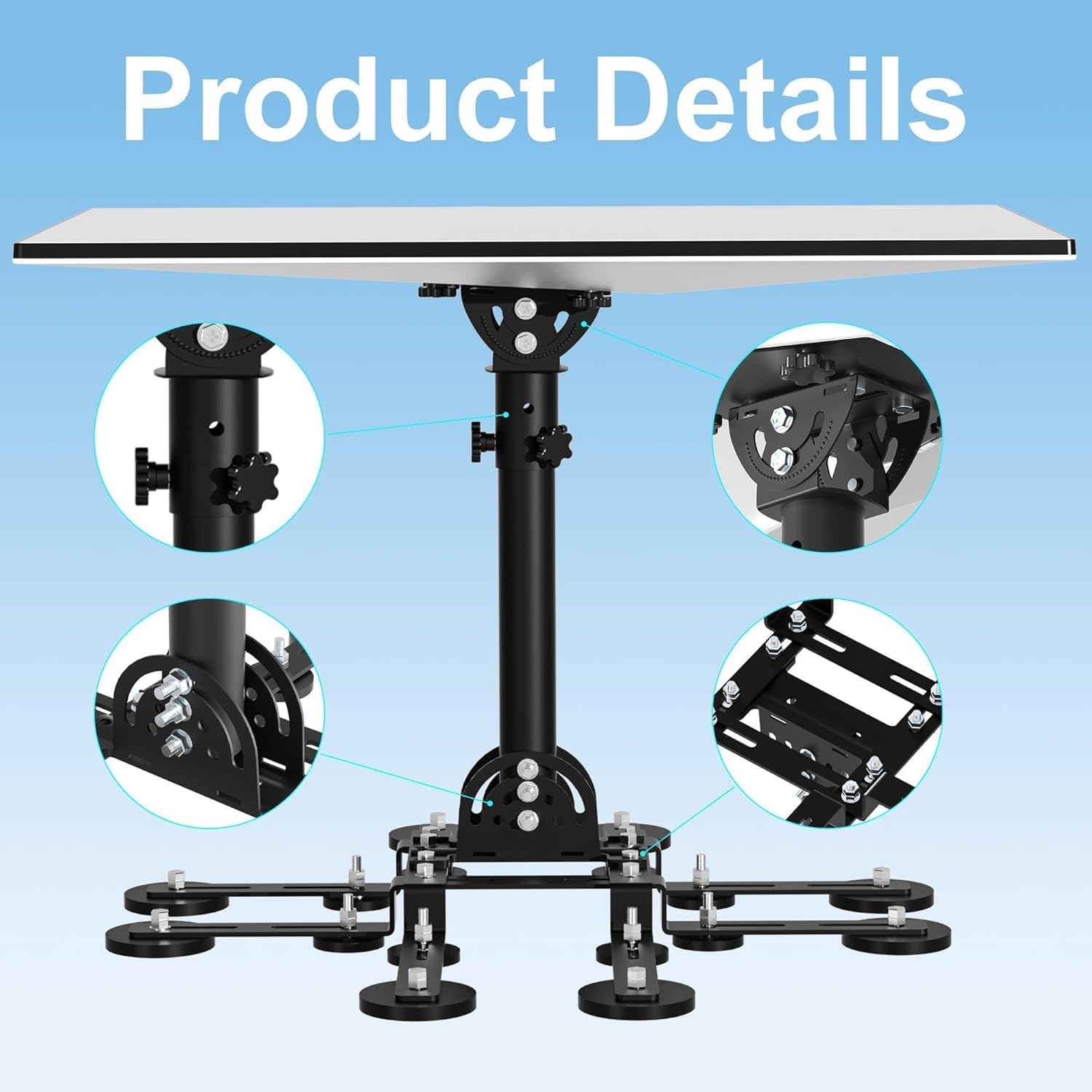 Starlink Gen 3 Heavy Duty Pivot Magnetic Roof Mounting Kit, Up to 493 lbs of Suction Power, Starlink Internet Satellite Mount, Compatible with Starlink Standard Gen3(V3) Dish