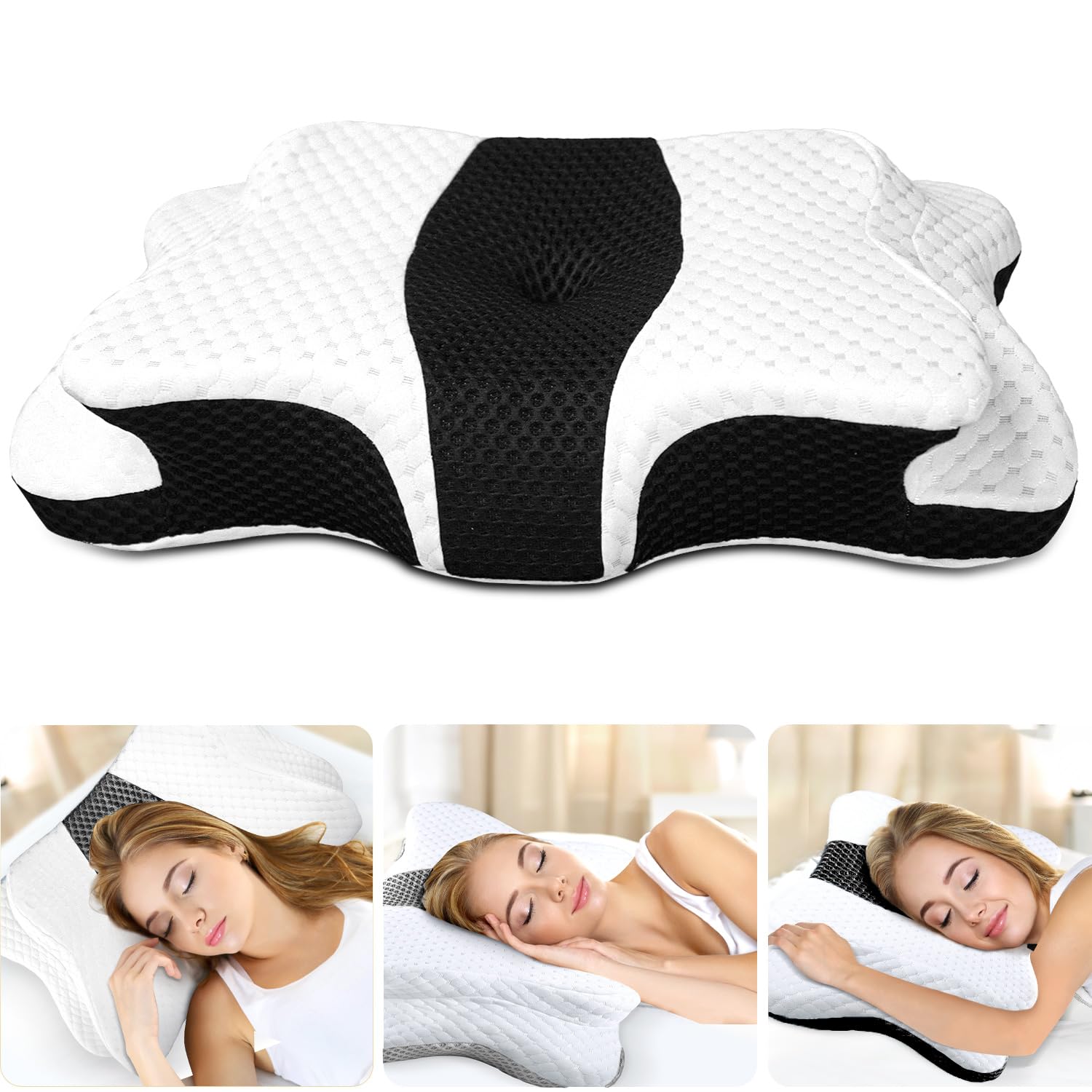 Amazon.com: CHxxy Memory Foam Pillows, Cervical Pillow for Neck