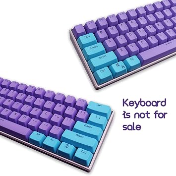 Keycaps, 61 Keycaps Backlight PBT Keycap for Ducky GH60 RK61 ALT61 Keyboard Keys