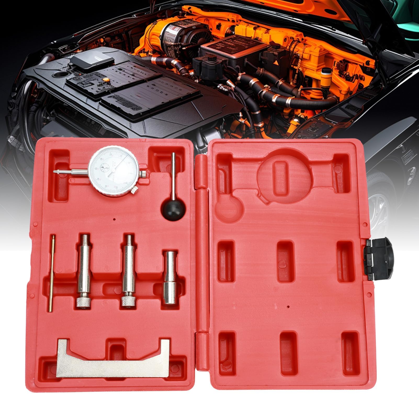 7PCS Diesel Calage Pompe Injection Outils Réglage Came T3 T4 VEP ESP minuterie de Mesure, synchronisation de Pompe d'injection, Adaptateur de régulateur Statique pour Moteurs turbodiesel