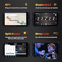 Vista 5 de SWTNVIN Car Radio Stereo for Chevrolet Silverado GMC Buick with CarPlay Android Auto 8 inch Android 12 GPS WiFi BT SWC FM Quad-Core Double Din 2+32GB