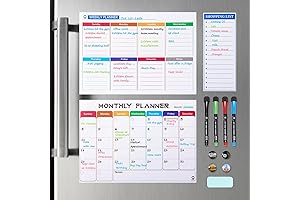 Magnetic Whiteboard Calendar Set for Smart Family Organization