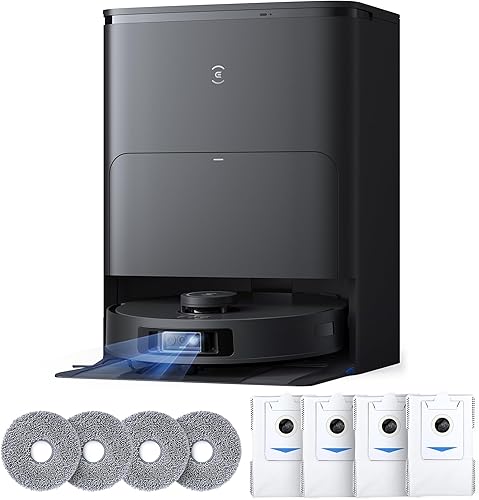 ECOVACS DEEBOT T30S AI Care Robot aspiradora y trapeador, 11000 Pa, trapeador de borde adaptable TruEdge, ZeroTangle, AI Instant Re-mop, lavado de