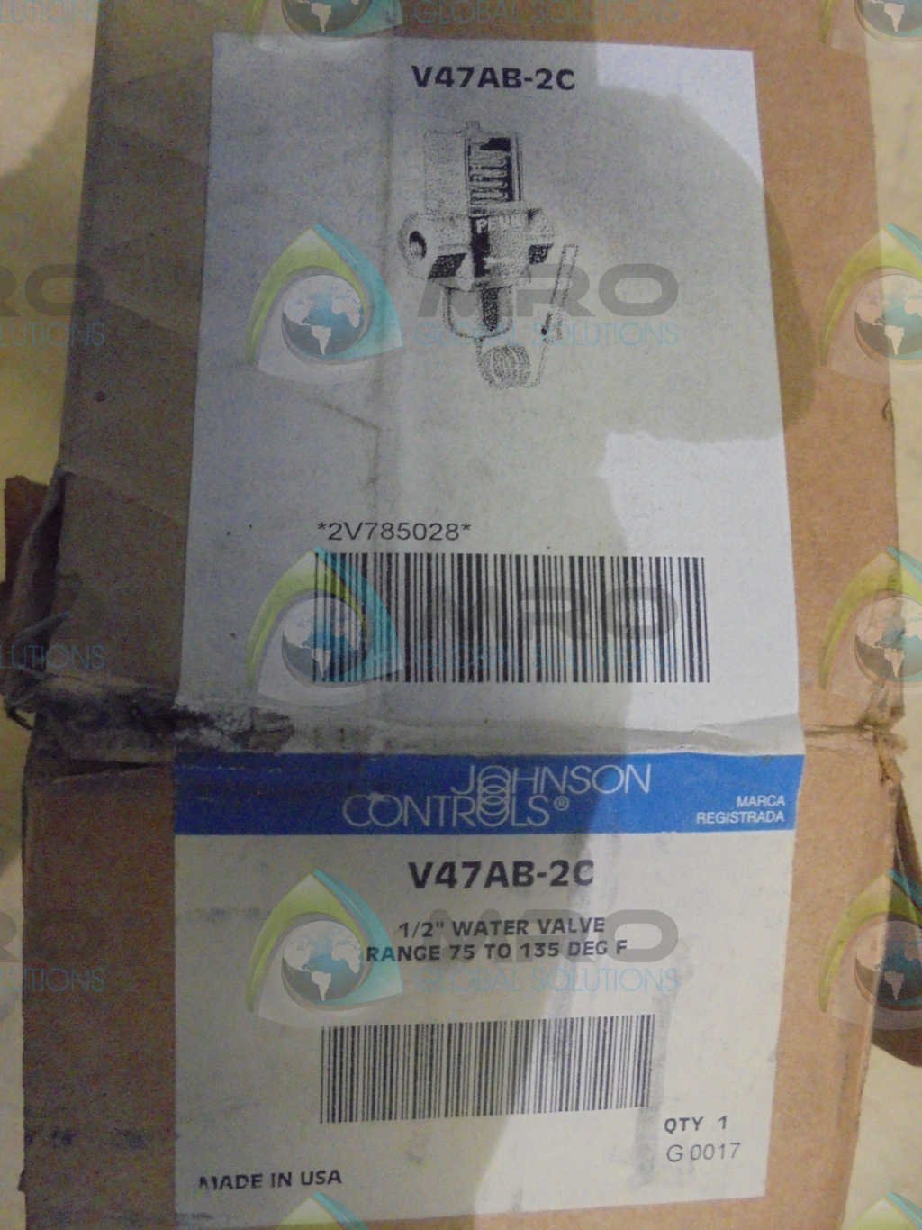 Johnson Controls V47AB-2C Penn válvula moduladora con tamaño de bombilla 11/16" x 10"