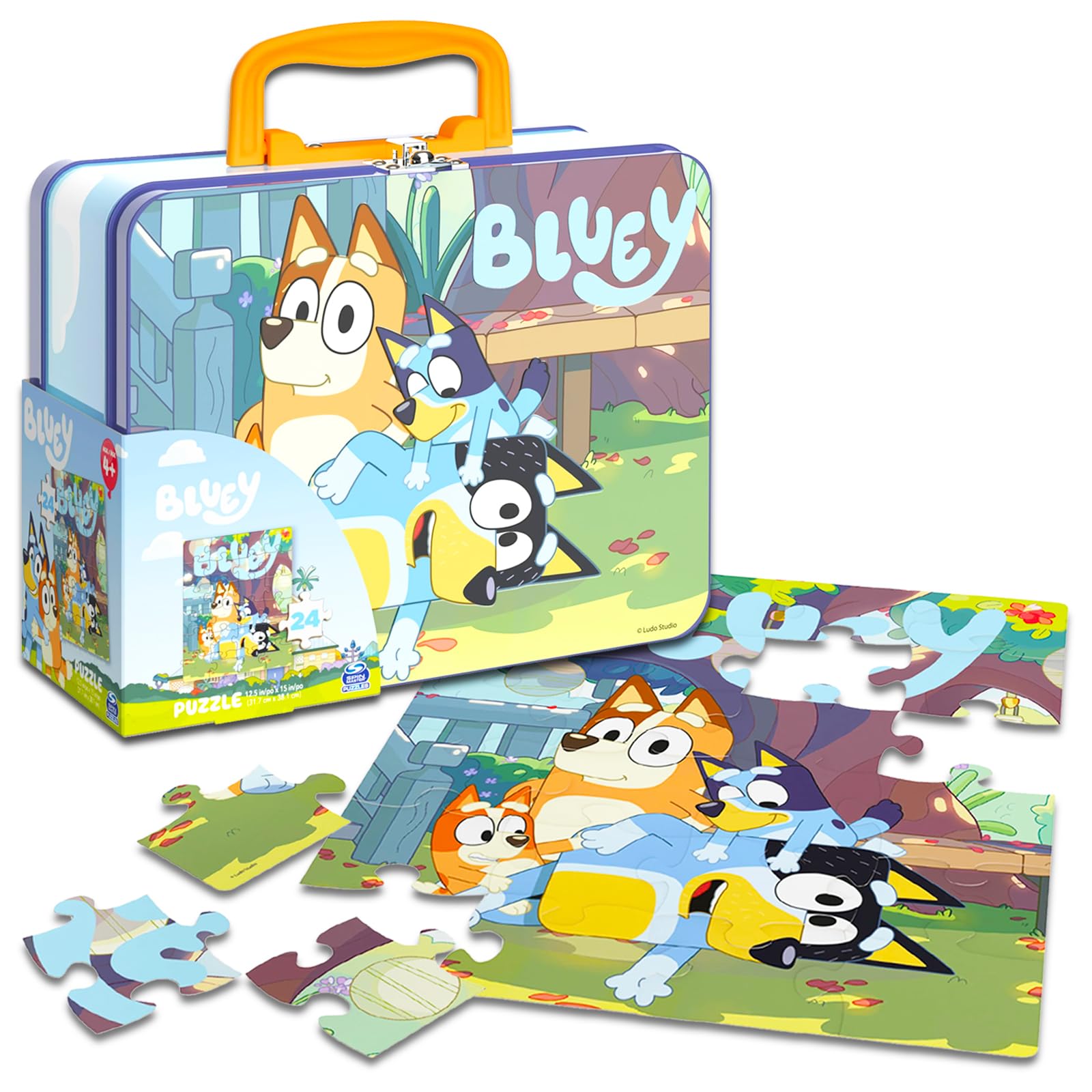 Amazon.com: Bluey Tin Lunch Box Puzzle Bundle - Bluey Lunchbox