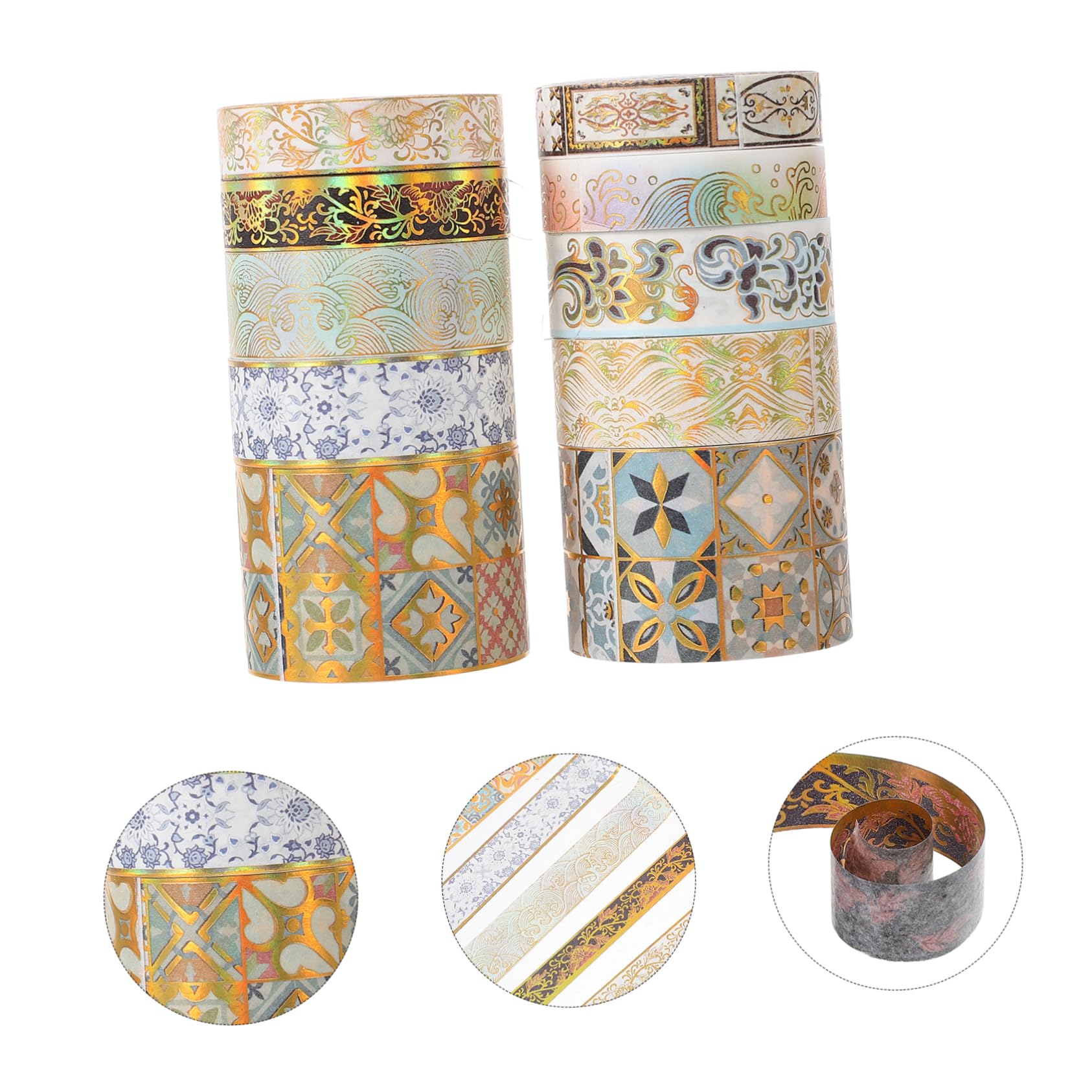NUOBESTY 30rollen Washi Tape Dekorative Klebebänder Für Scrapbooking Journaling Und Bastelprojekte Kunsthandwerksmaterialien Verschiedenen Designs Wiederverwendbar Und Einfach Zu