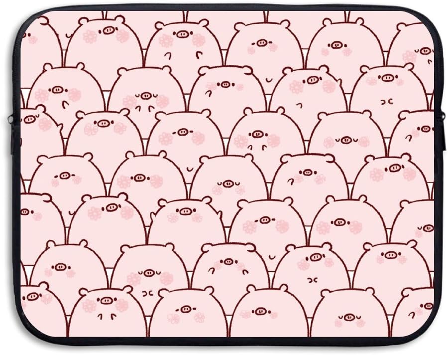 Computer Bag Laptop Case Slim Sleeve Bag Cartoon Pig Piggy Pattern Cute Waterproof 13-15 Inch For IPad Air Macbook Pro Surface Book Notebook Ultrabook