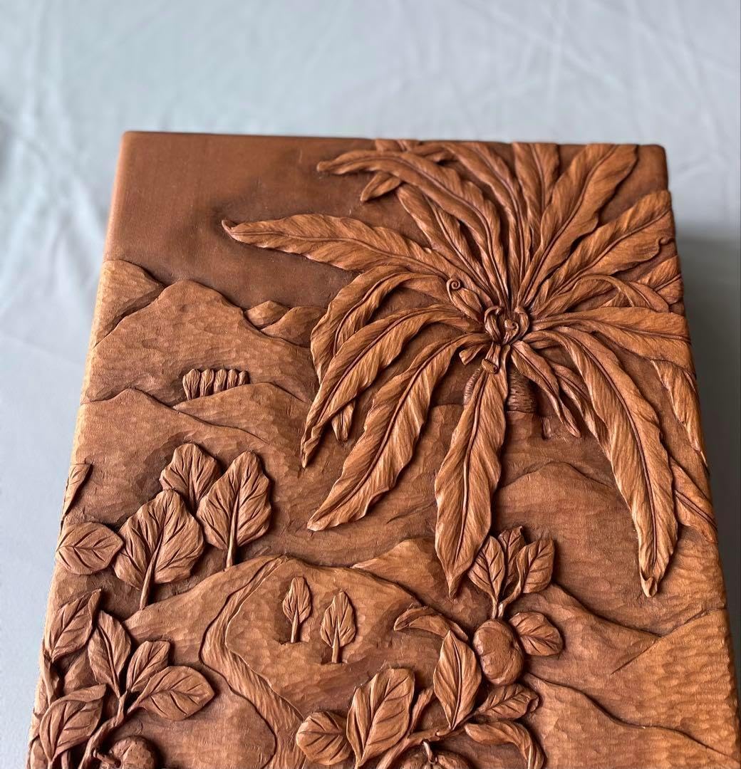 木彫り文房具収納箱 収納ボックス VERSO KOPPA ツールボックス 小物入れ 木製