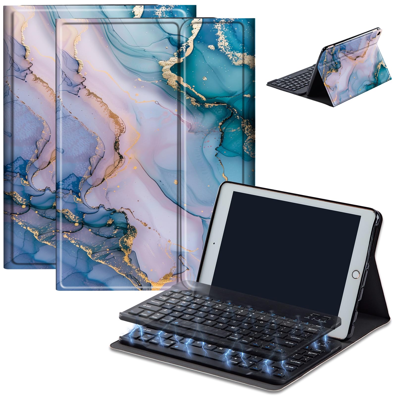 AIRWEE Keyboard Case for Amazon Fire Max 11 (13th Generation, 2023 Release), Detachable Wireless Bluetooth Keyboard and Auto Sleep/Wake Fire Max 11