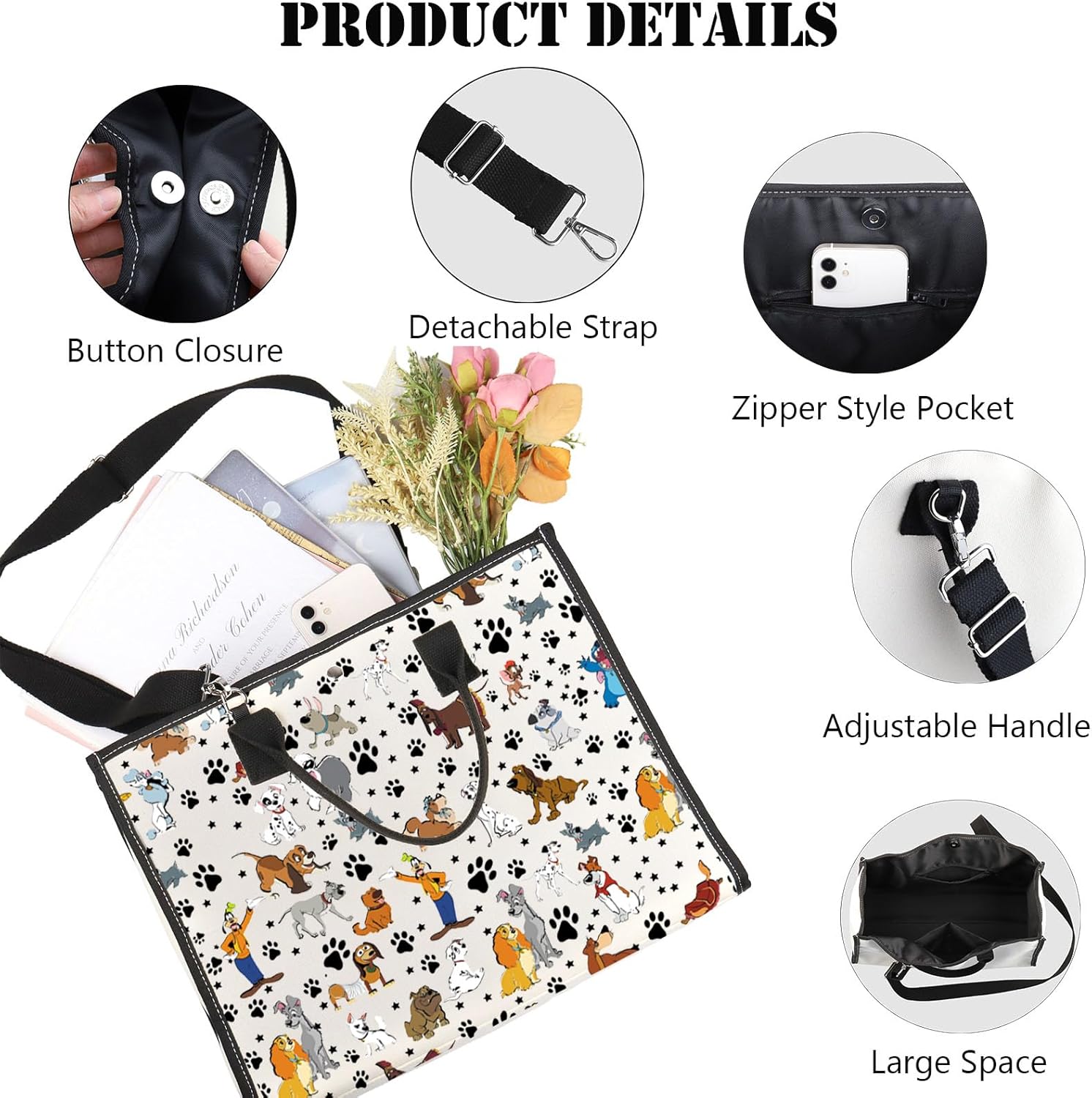 G2TUP Dogs Crossbody Bag Cartoon Puppy Themed Gifts Dog Lover Gifts Puppy Shoulder Bag