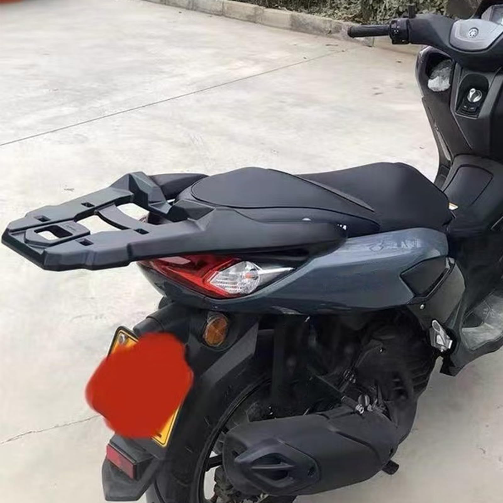 Compatible con Yamaha NMAX 155 2015-2024, Portaequipajes, Soporte Top Box, Estante, Accesorio Moto (20-24, Negro Mate)