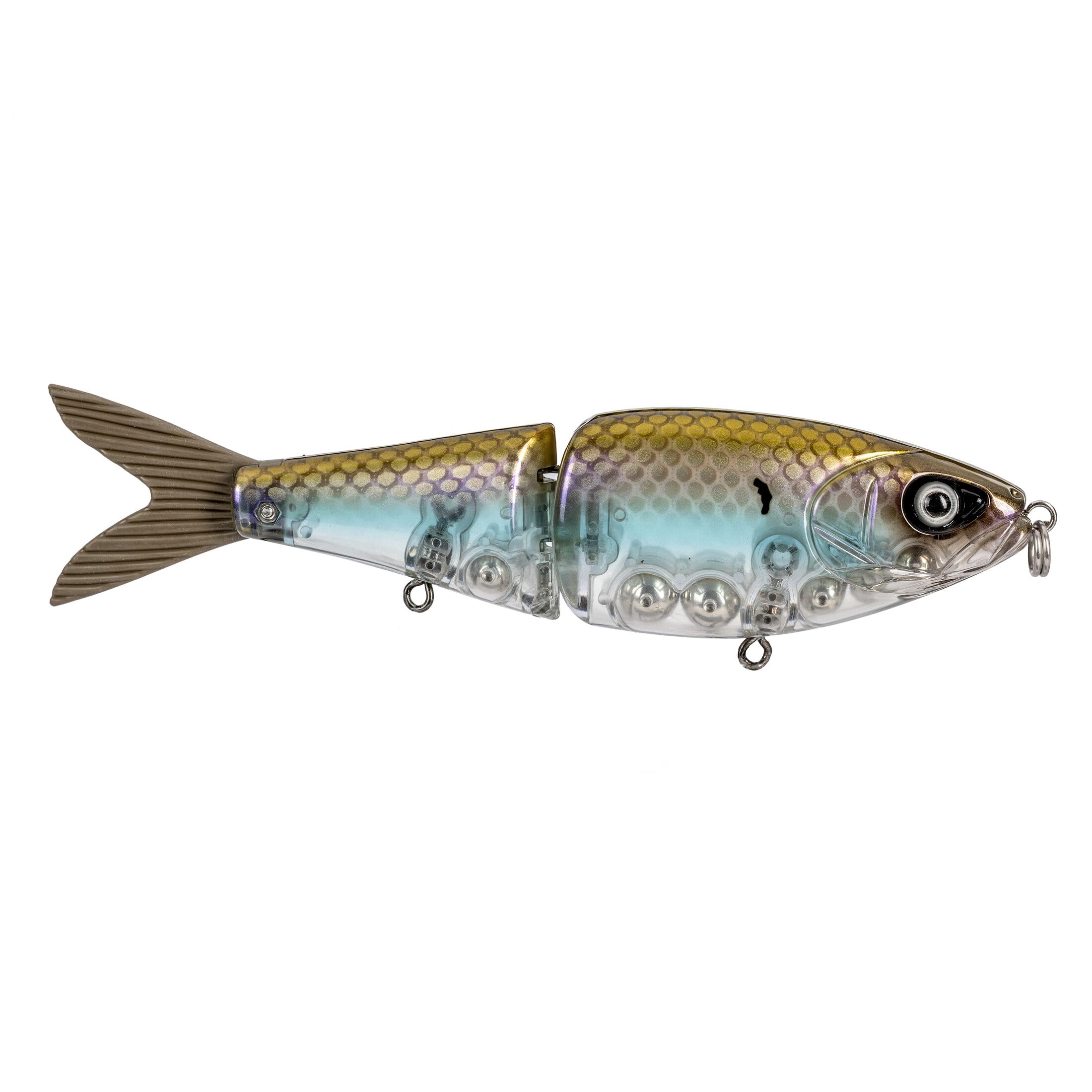 Strike King Hog Father Jr Angelköder, Jointed Swimbait, Glashering, 17,8 cm, 5,4 g, HCHGFTRJR-869