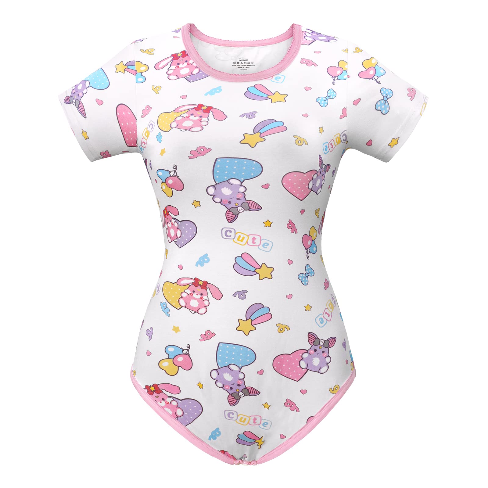 LittleForBig Bawełniany śpioszki Onesie Piżama Bodysuit- Baby Usagi & Bella Bodysuit