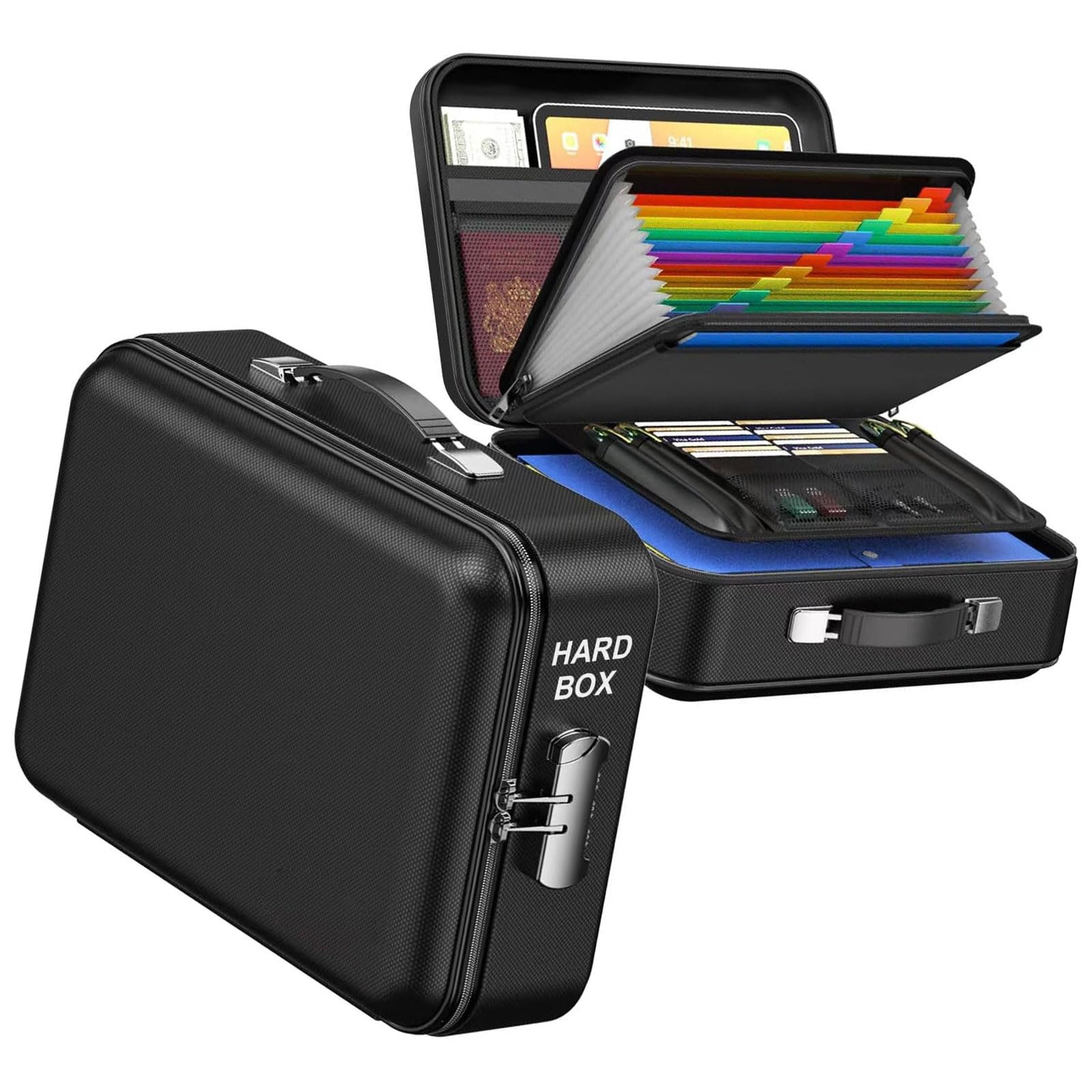 HDOYTXXM Permanent Document Storage Case Offering Flame Water Immune Security Transportable Handle for Easy Transport Flame Waterproof