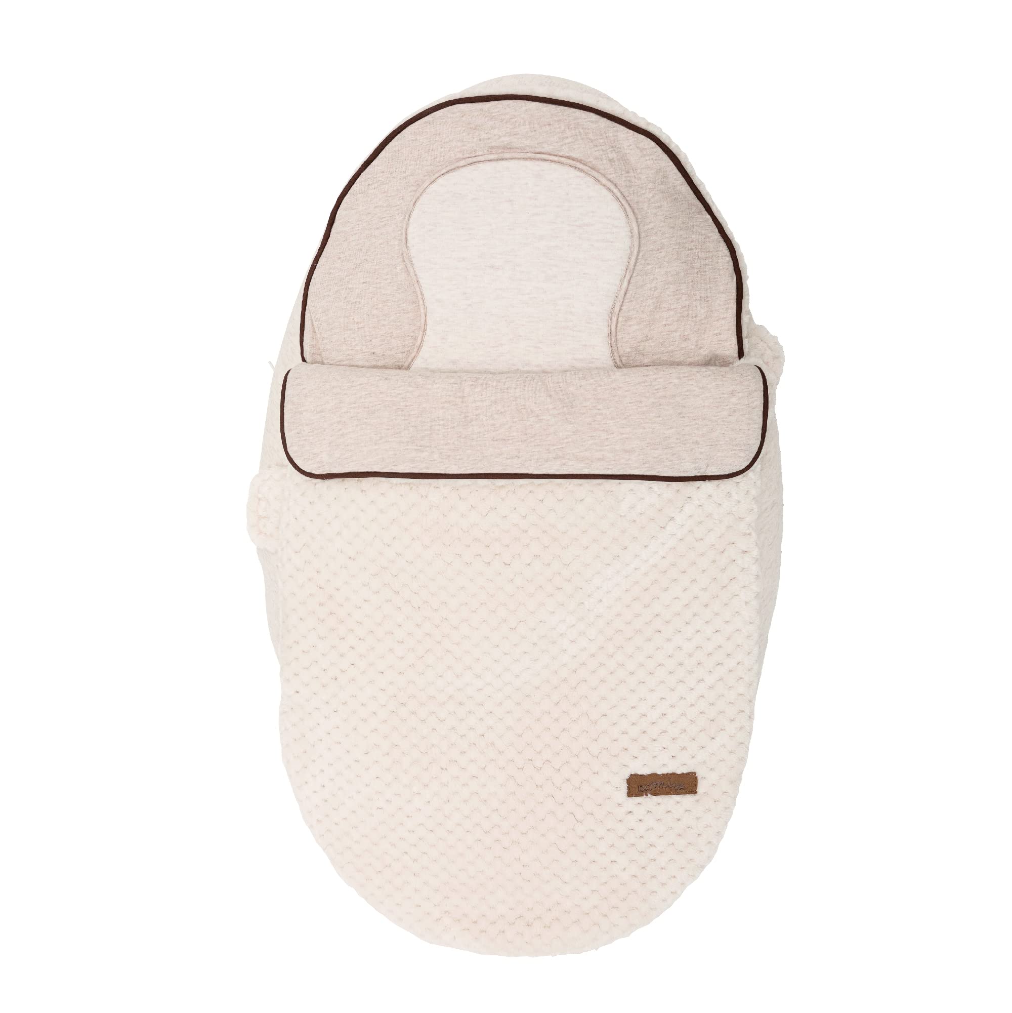 Domiva 2100051 - Cojín de Lactancia multifunción 4 en 1 Suave Nova Beige único cojín de 202 cm (40 x 75 x 22 cm)
