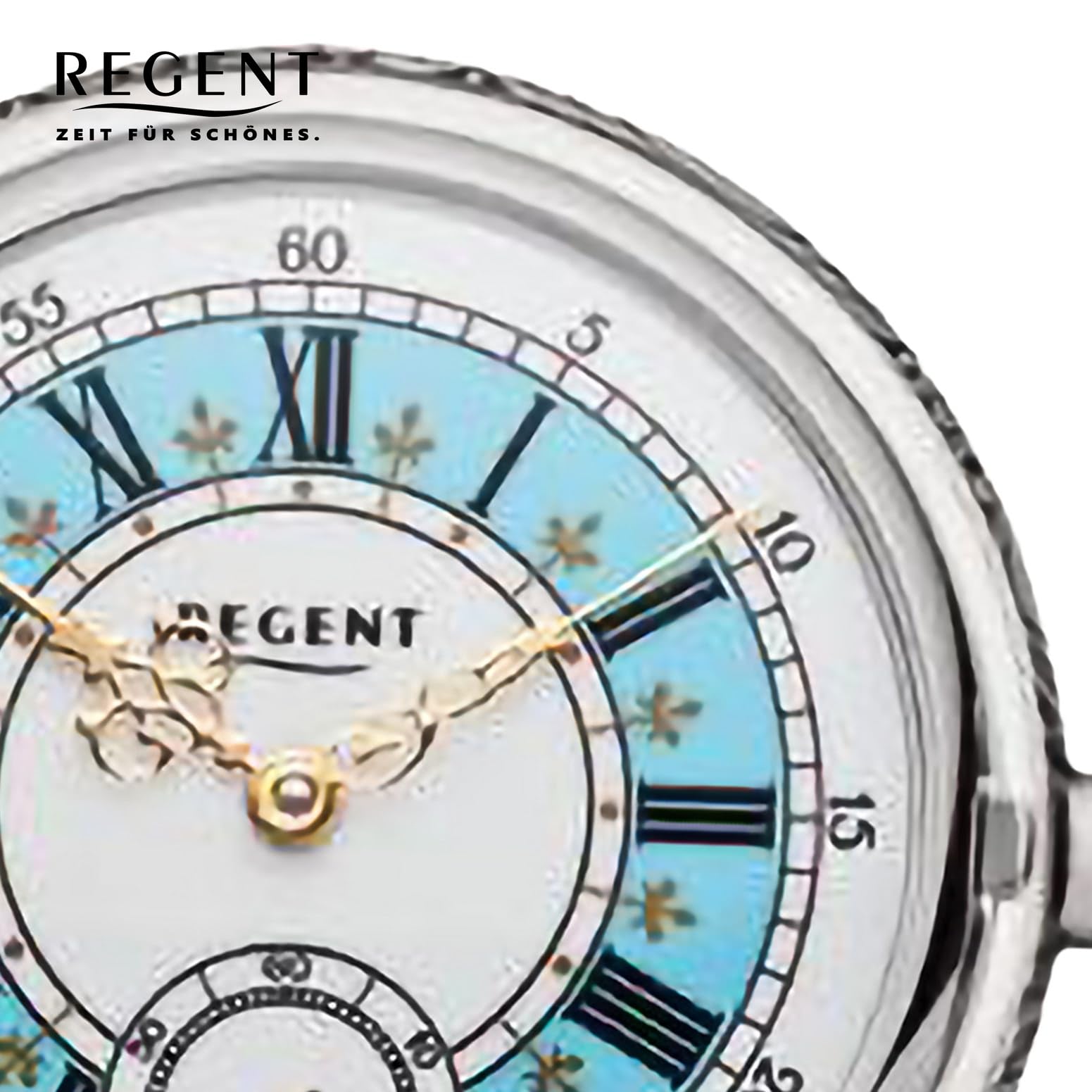 Regent Herren Taschenuhr Antik Savonnette 49 MM Mechanischer Handaufzug Arabische Zahlen P-724