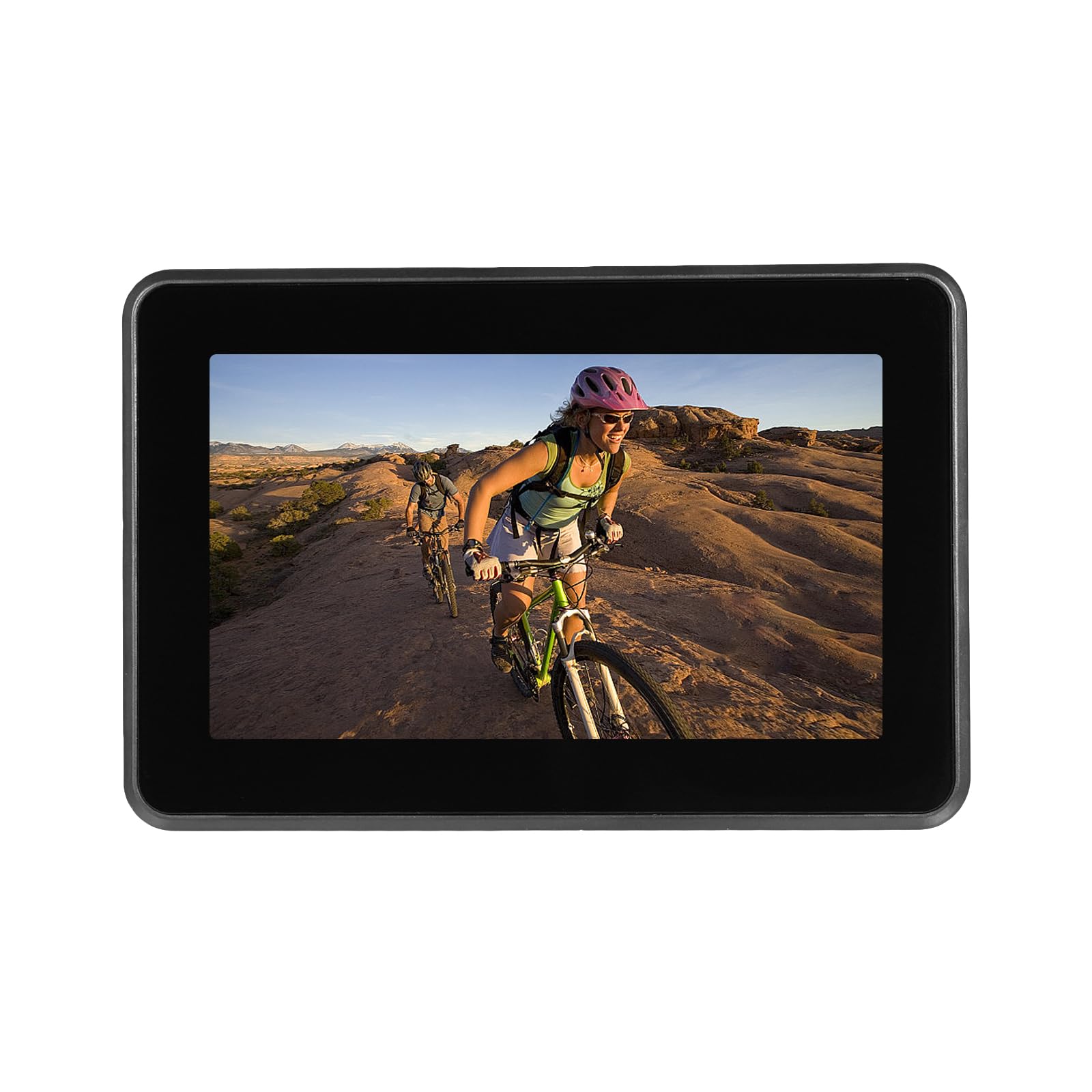 Shkalacar Telecamera Posteriore per Bicicletta 1080P con Monitor da 4,3'', Visione Notturna a 8 LED, Ampio Angolo di visuale di 150°, Staffa Girevole, Compatibile con Mountain Bike, Bici da Strada