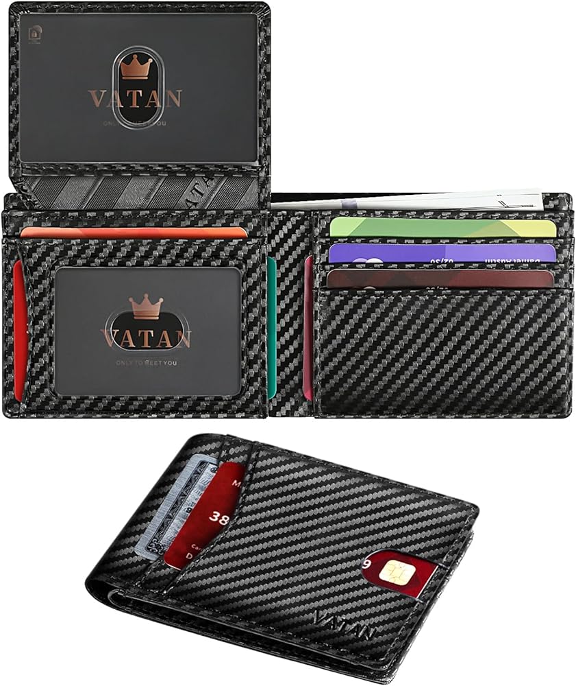 VATAN Leather RFID Minimalist Wallet for Men