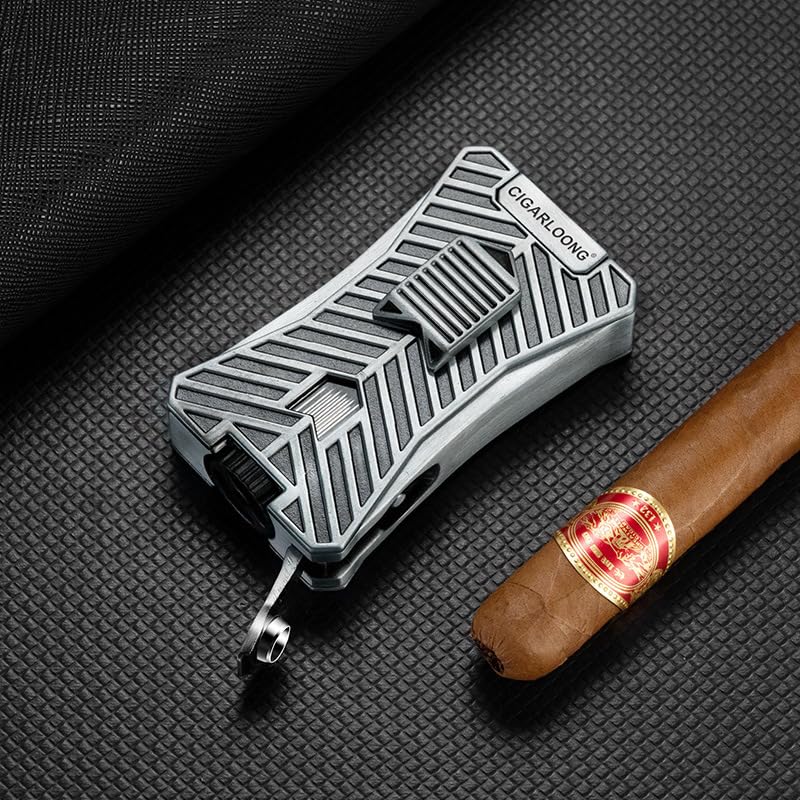 Encendedor portátil para cigarro multifuncional cortaviento miniatura 3