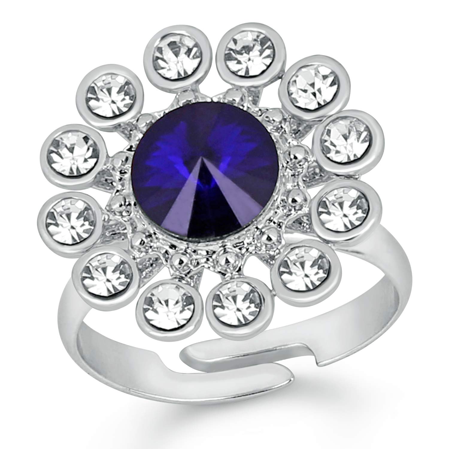 mahi Rhodium Plated Floral Inspired Crystal Studded Finger Ring for Girls and Women FR1103067R-picture-52