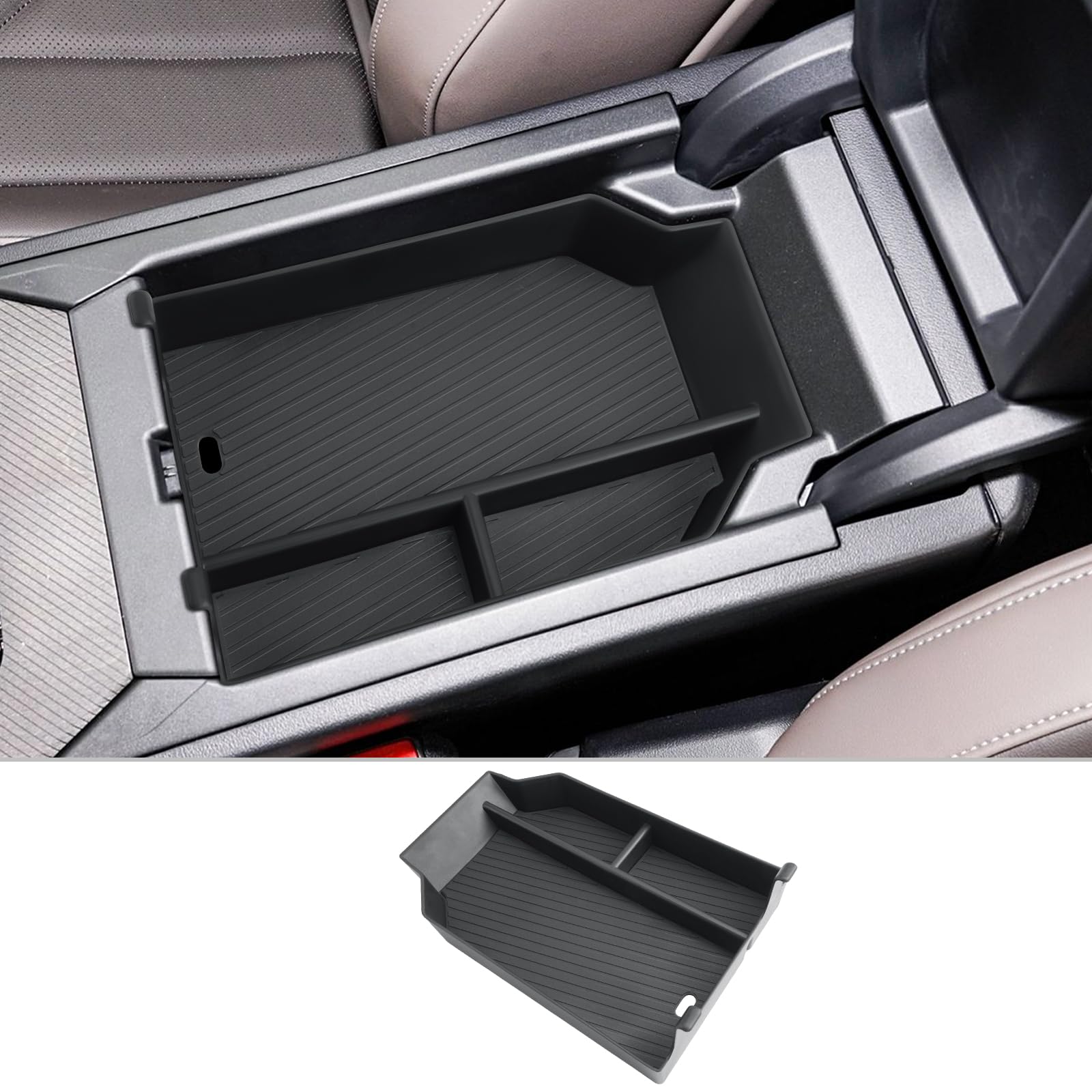 CDEFG Compatible avec BMW X3 G45 2025 2026 Facelift Boîte de Rangement de Voiture Accoudoir Console Centrale Organizer Conteneur pour Palettes X3 G45 2025 Accessoire