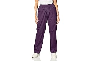 EDS Signature Premium Scrubs: Dark Purple Pants for Women