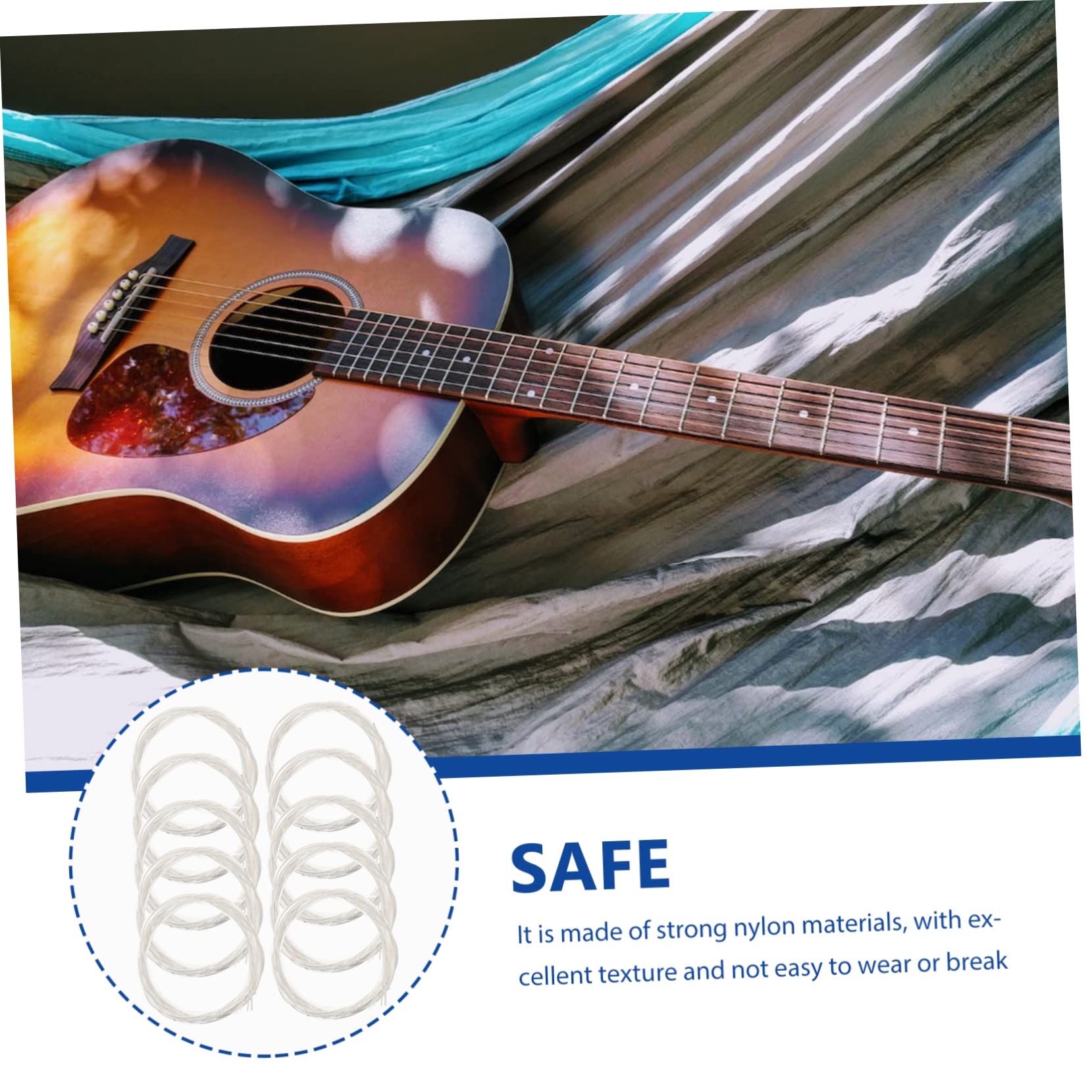 ibasenice 20packungen Pack -gitarrensaiten Universelle Nylon-saiten Mit Präziser Technik Langlebig Und Verschleißfest Für Akustische Gitarrenliebhaber Sorgen Für Harmonischen Und