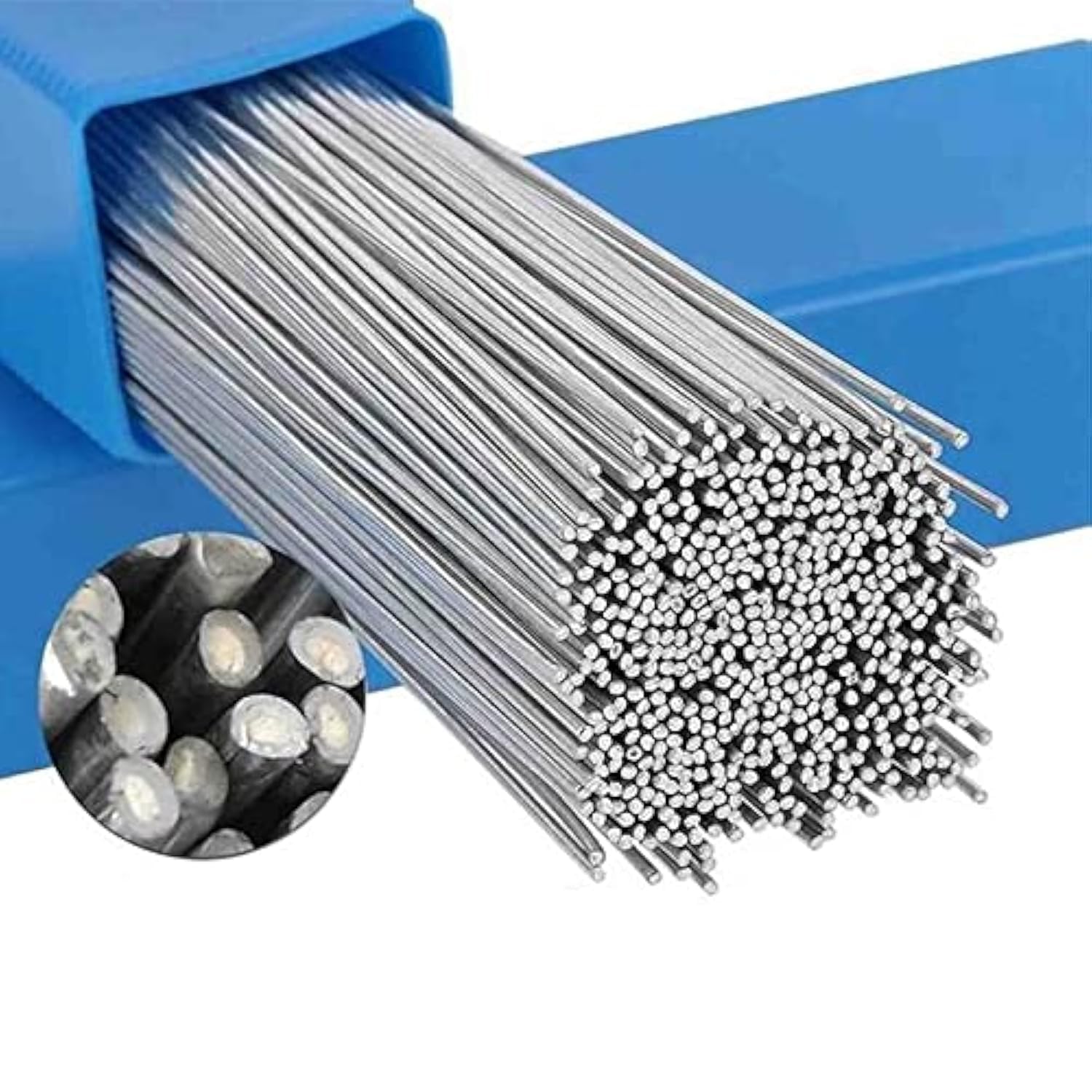 FUUZIO 20PCS Metal Universal Welding Wire 1.6mm, 20 inSolution Welding Flux-Cored Rods, Low Temperature Easy Welding Rods for Metal Welding No Need Solder Powder(20 welding wires)