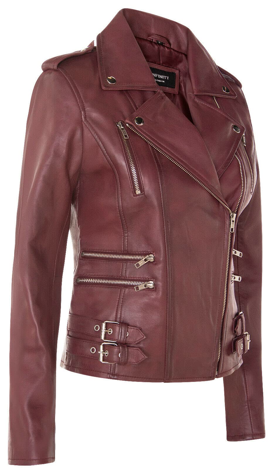 Veste Motard Rétro 100% Cuir Dames