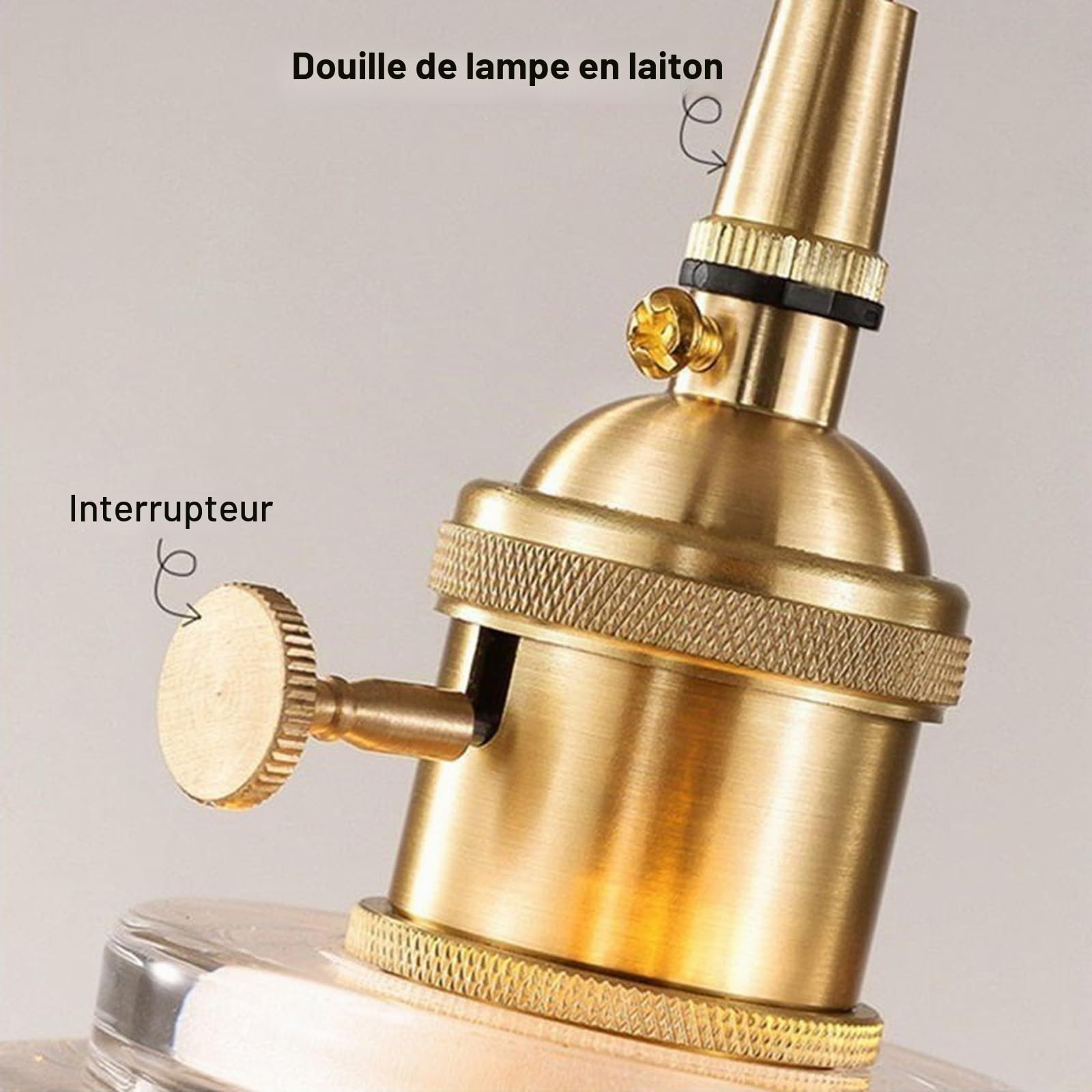 Suspension avec abat-jour en verre en forme de feuille de lotus, style industriel vintage E27, lampe suspendue de plafond, ferme, salle à manger, îlot de cuisine, lustre (Ambre)