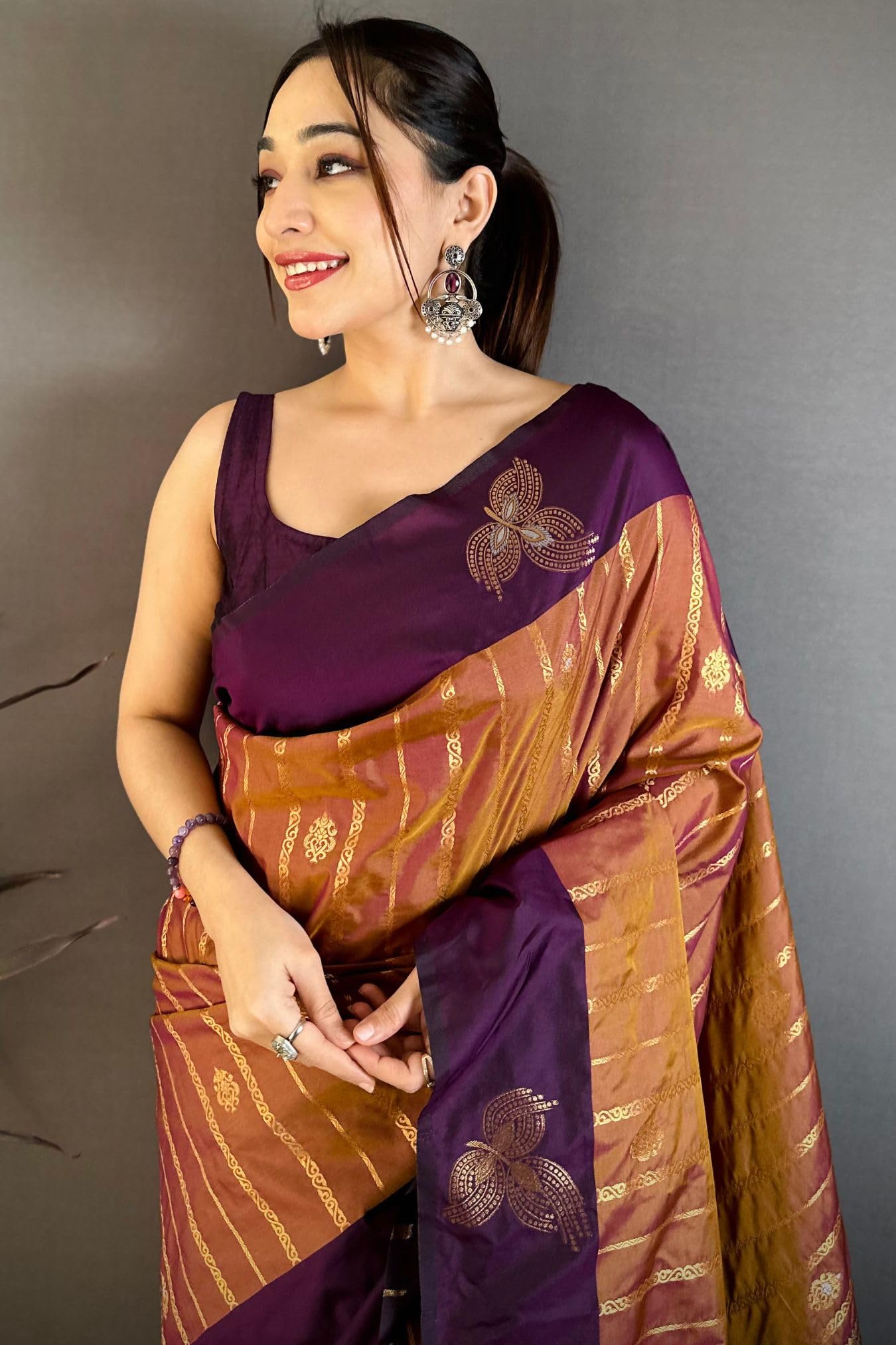 SGF11 Women's Kanjivaram Pure Soft Silk Saree With Unstitched Blouse Piece product image 2