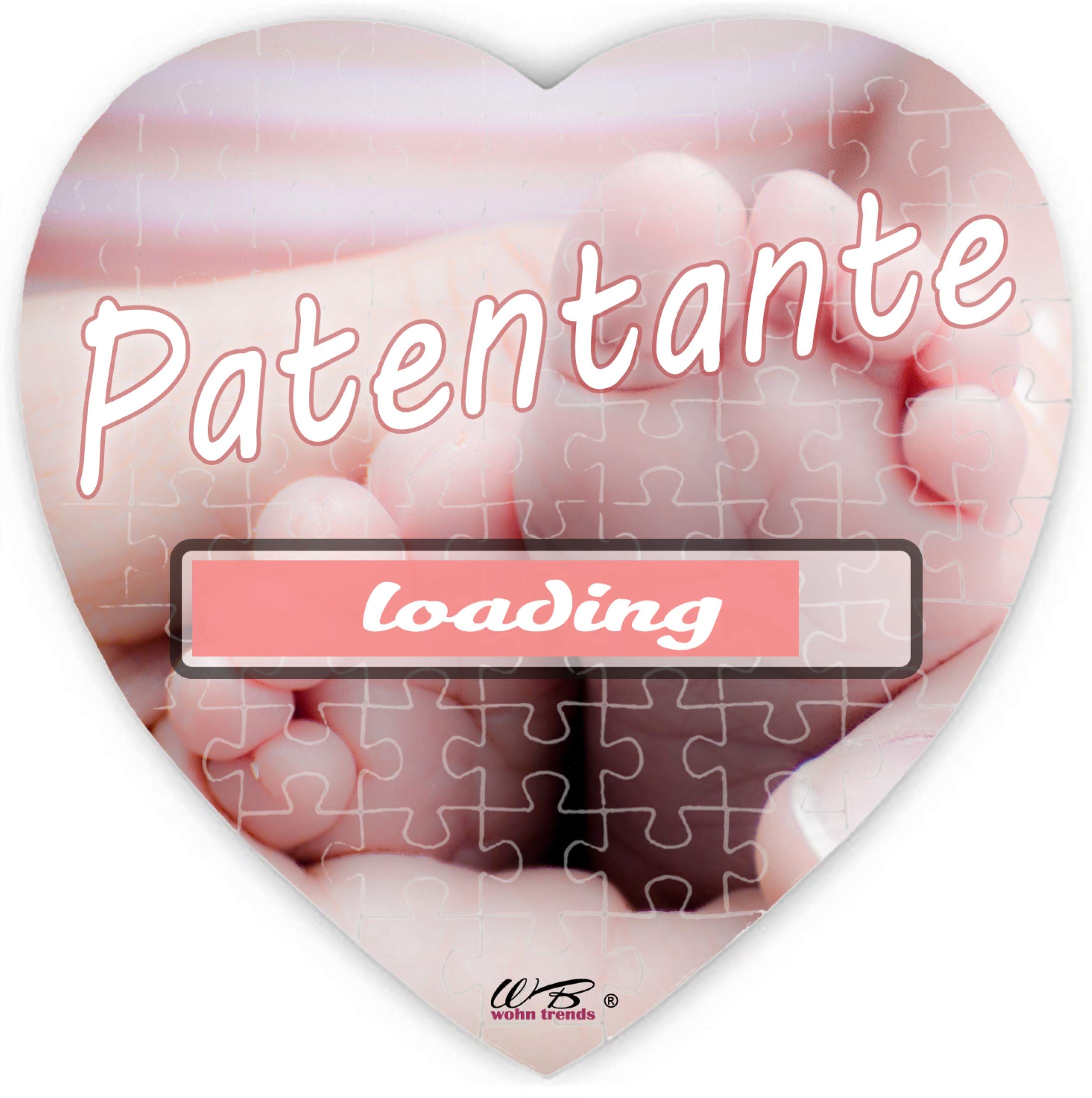 Puzzle-Geschenk „Möchtest Du Meine Patentante Werden?“ – 75 Teile, Herzform