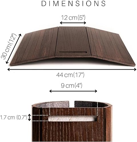 Miniatura 3 de Mesa de sofá Mesa Sofá Mesa Brazo de sofá Bandeja de sofá Bandeja de sofá Bandeja de sofá de madera Posavasos Sofá Mesa Sofá reposabrazos Mesa Sofá