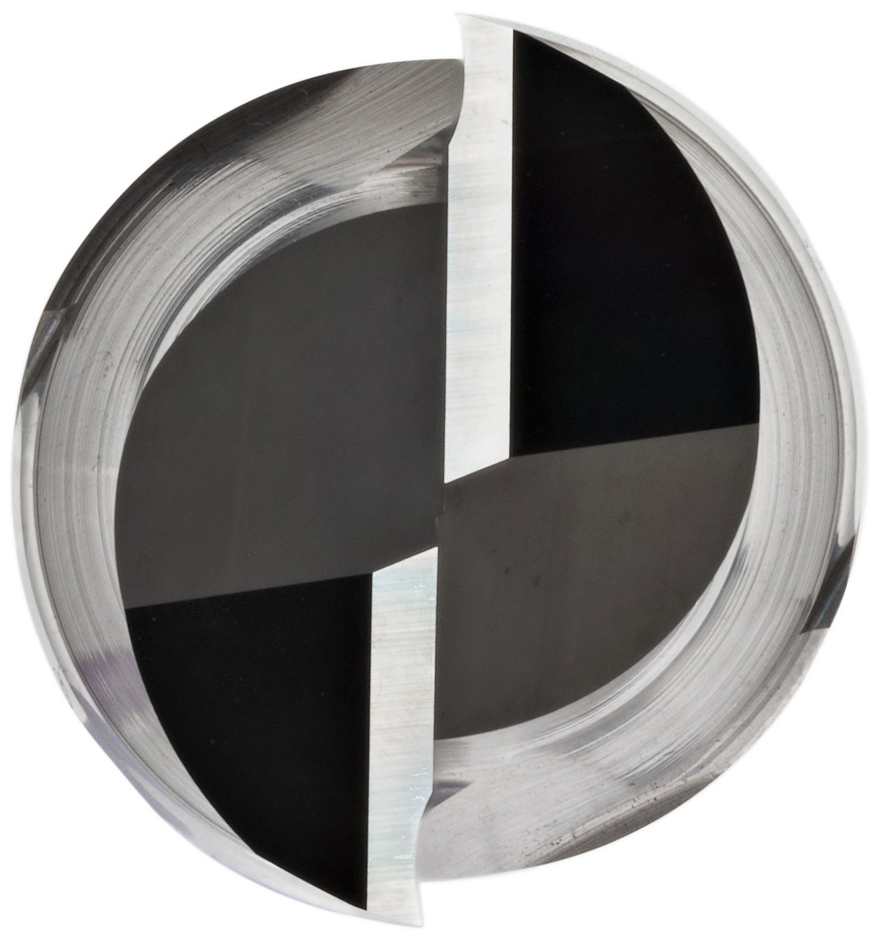 YG-1 E5244 Carbide Square Nose End Mill, Uncoated (Bright) Finish, 30 Deg Helix, 2 Flutes, 2.5