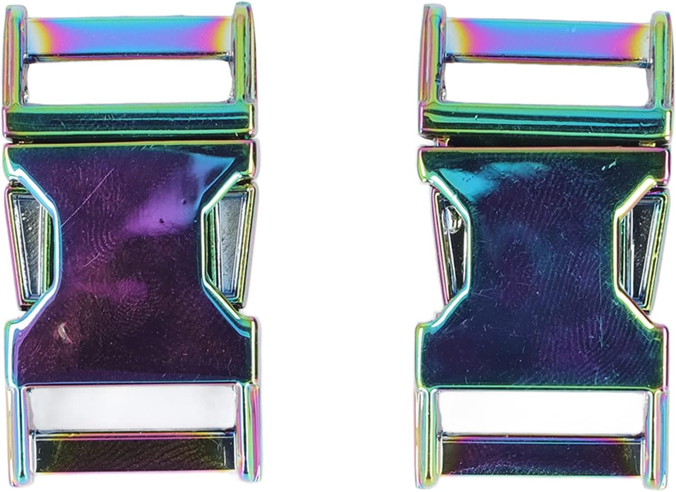 4 Buckle Straps Side Release Buckles Zinc Alloy Glossy Metal Buckle DIY Replacement Clips for Backpack Pet Collar