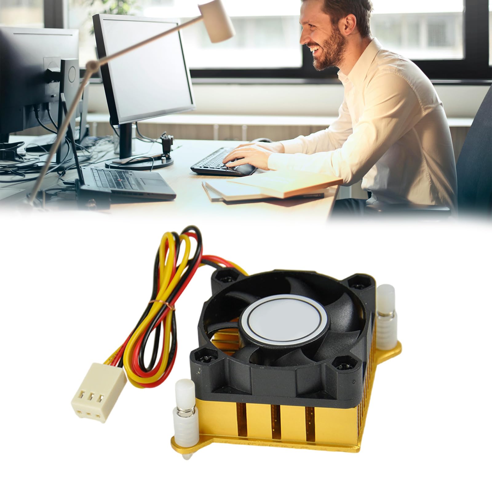 Aluminium Heatsink DC5V 12V 40mm 40x40x10mm Fan for Northbridge Chipset and Small Device Cooling