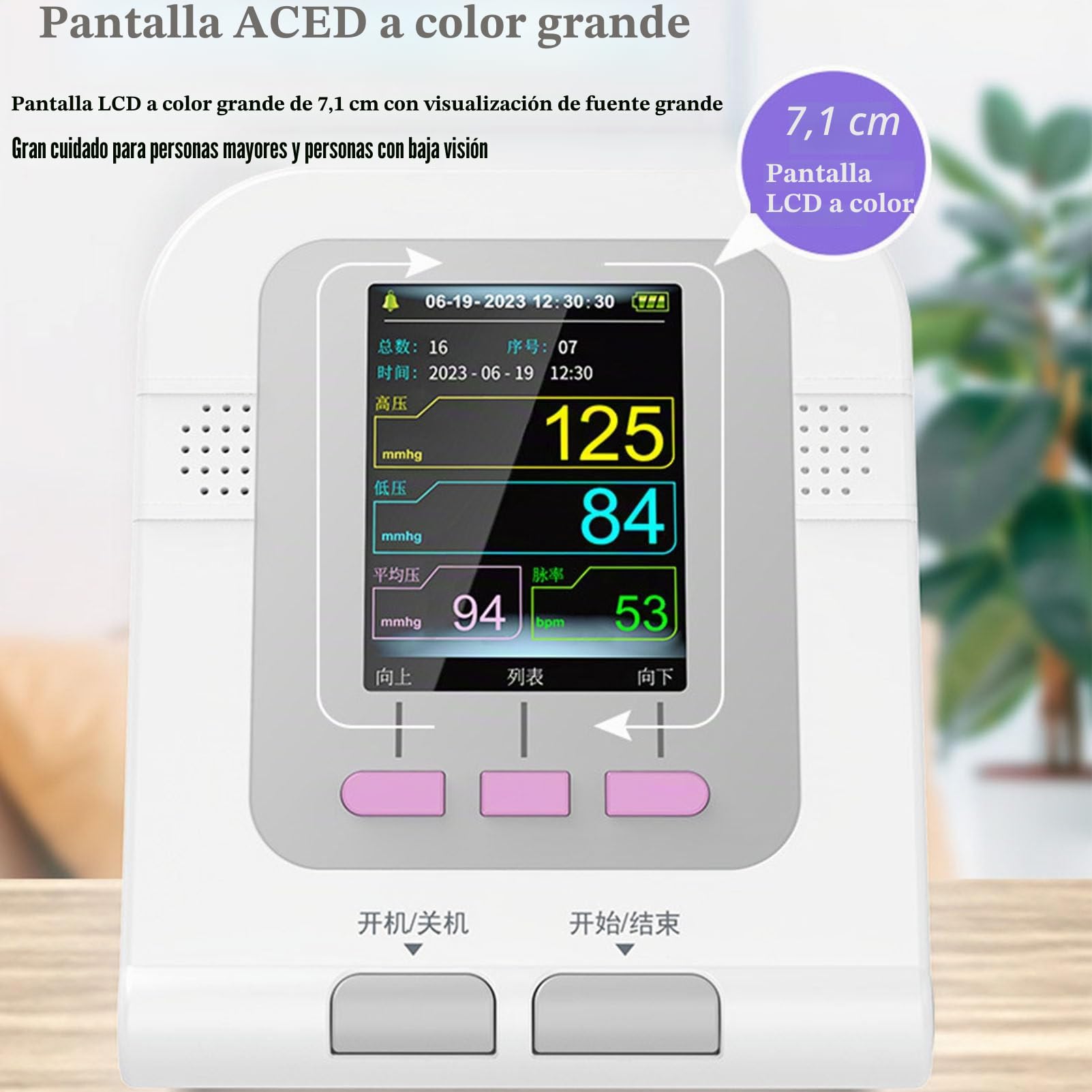 Oxímetro de pulso veterinario, tensiómetro digital veterinario para perros, gatos y mascotas, para uso doméstico, tensiómetro digital automático de escritorio con pantalla LCD y brazalete de