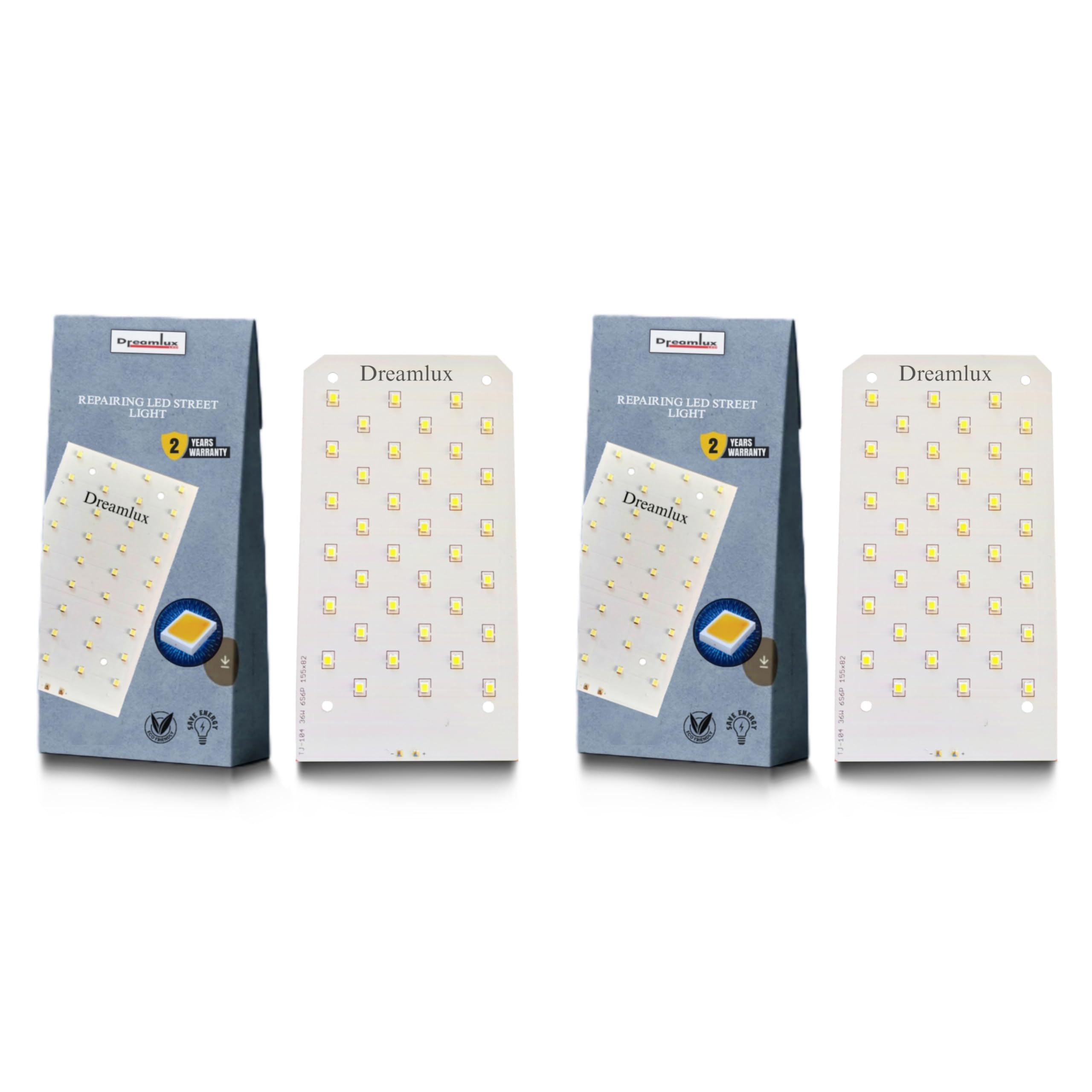 Dreamlux LED Plate 36W Board for Repairing Old Street Light | PCB | Light Board | Aluminum 1.5 MM Thickness 180-210 LM/WATT | 85% Energy Saving | High Brightness, Durability - White, Pack-2-image-40