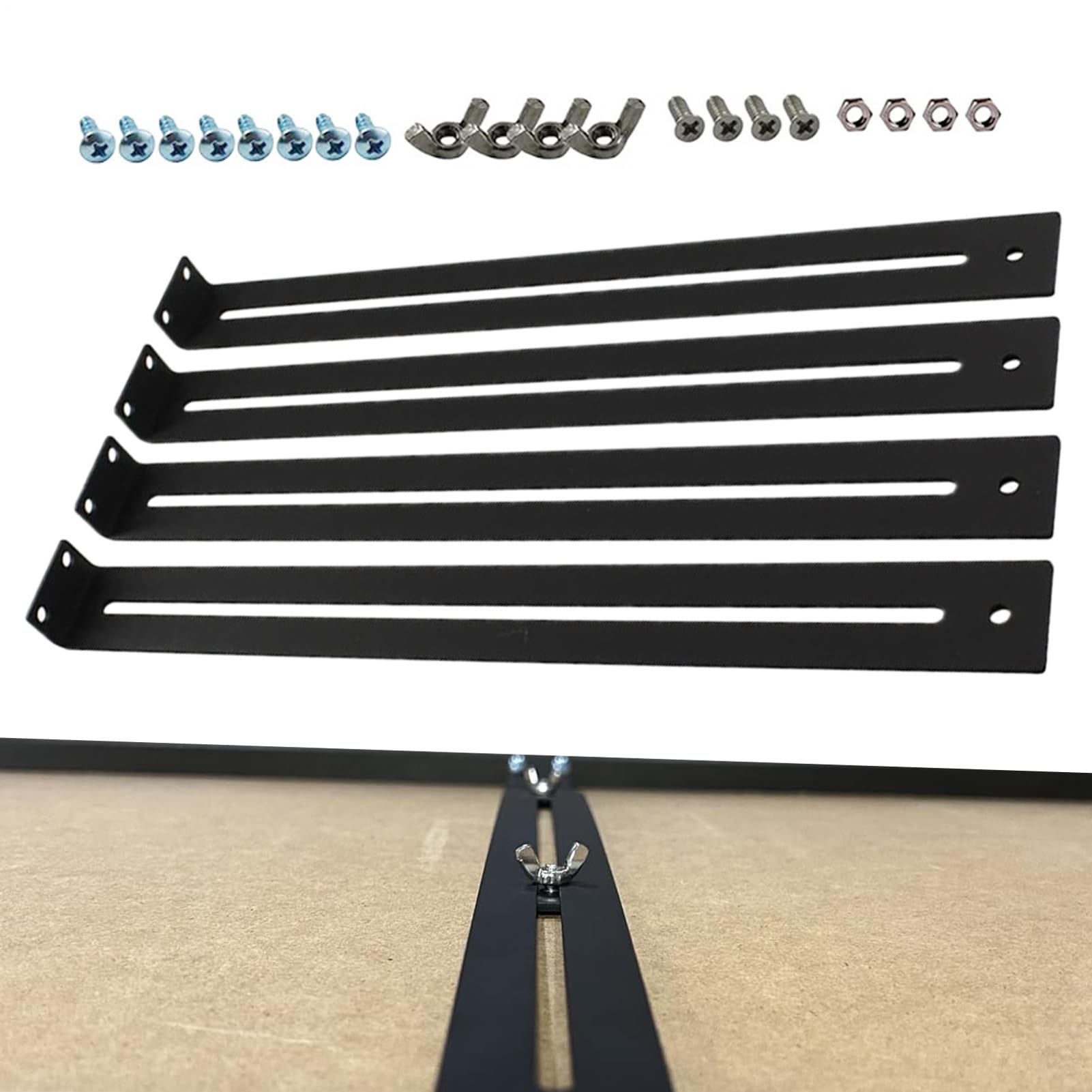 Supports de tiroir anti-affaissement pour réparer et renforcer le fond des armoires en bois