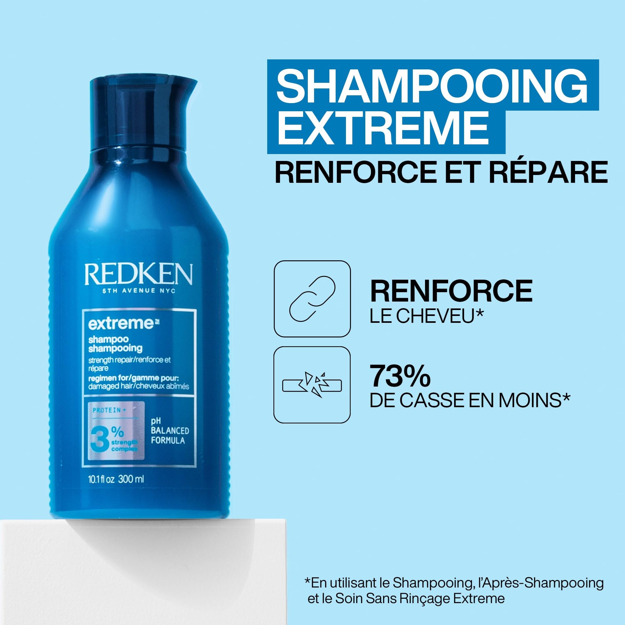 REDKEN - Coffret Cadeau Routine Fortifiante - Cheveux Cassants et Abîmés - Renforce et Restaure en Profondeur - Riche en Protéines - Extrême